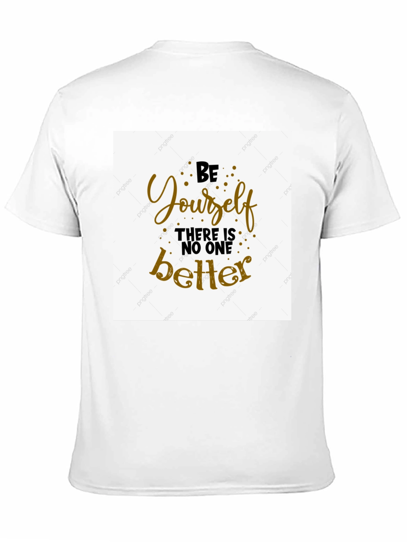 Be Yourself Graphic Tee - Black Cotton T-Shirt