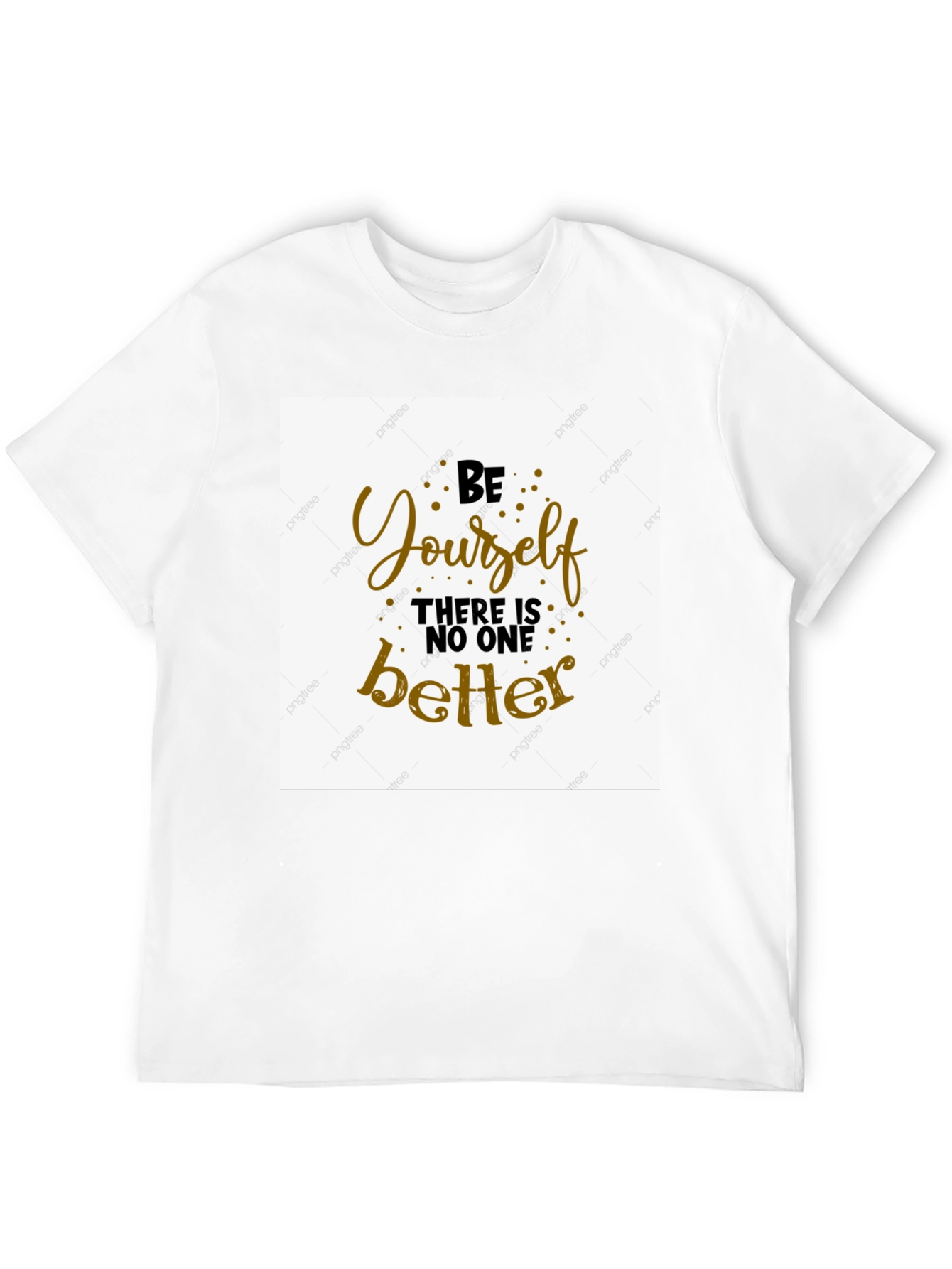 Be Yourself Graphic Tee - Black Cotton T-Shirt