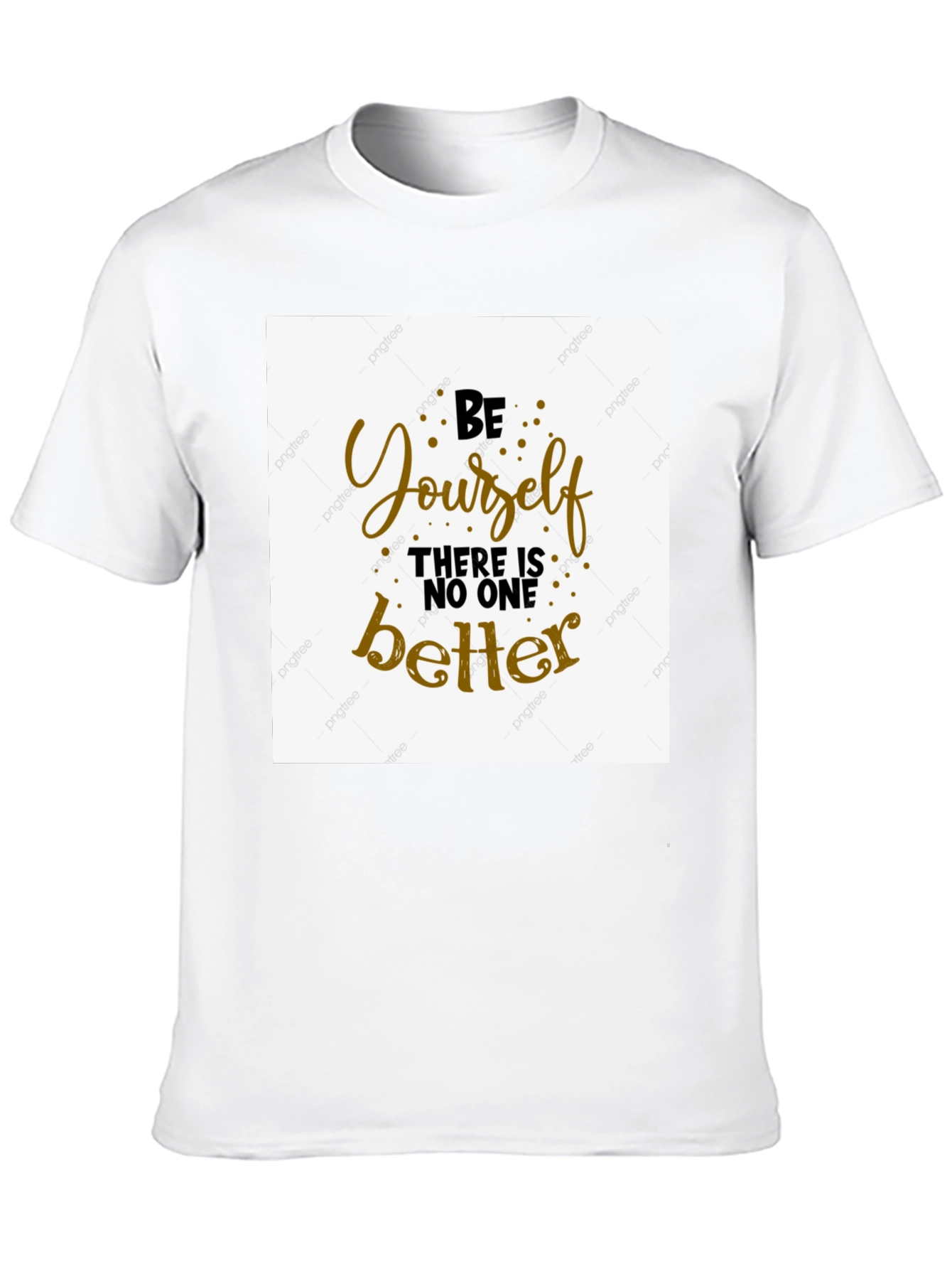 Be Yourself Graphic Tee - Black Cotton T-Shirt