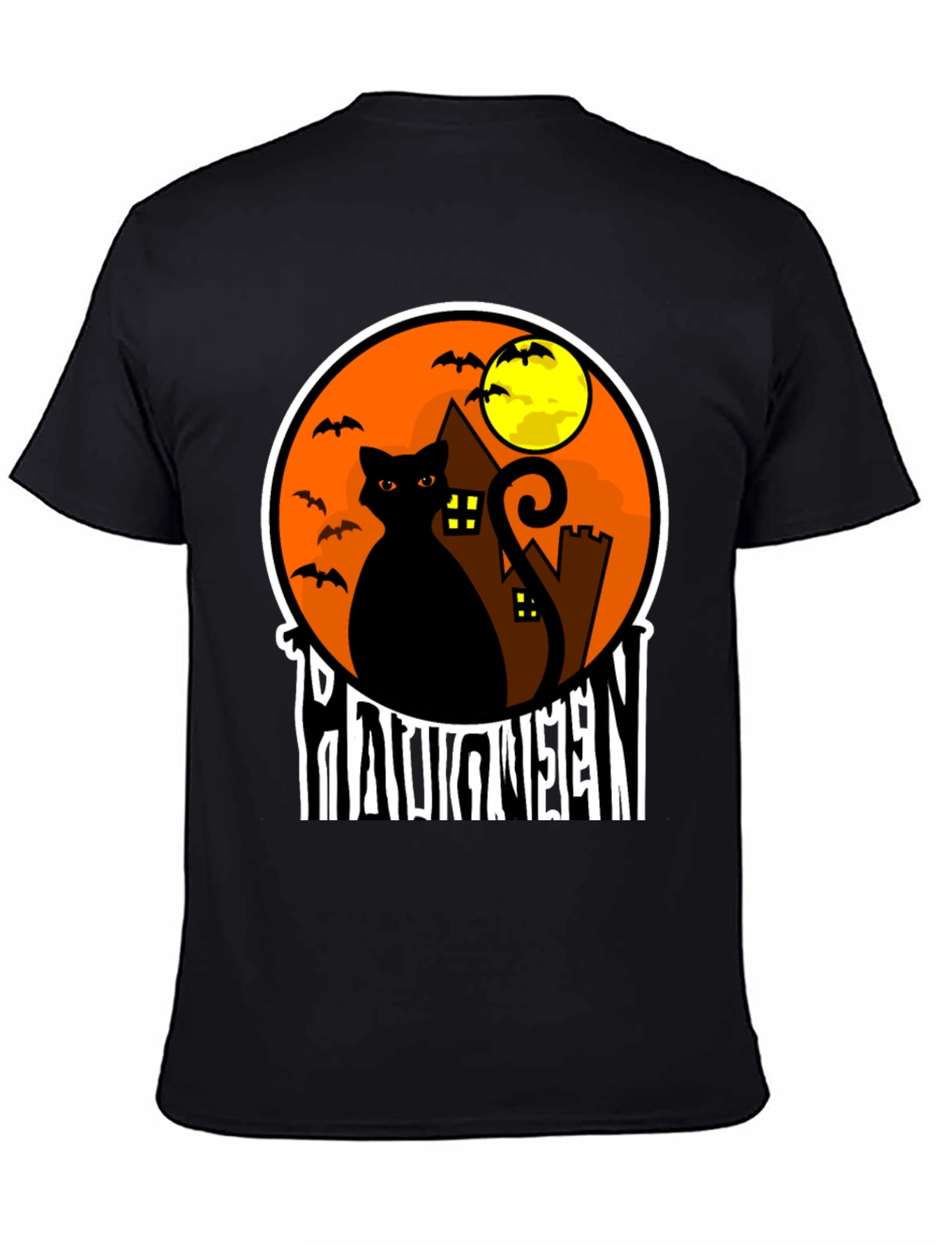 Halloween Black Cat T-Shirt