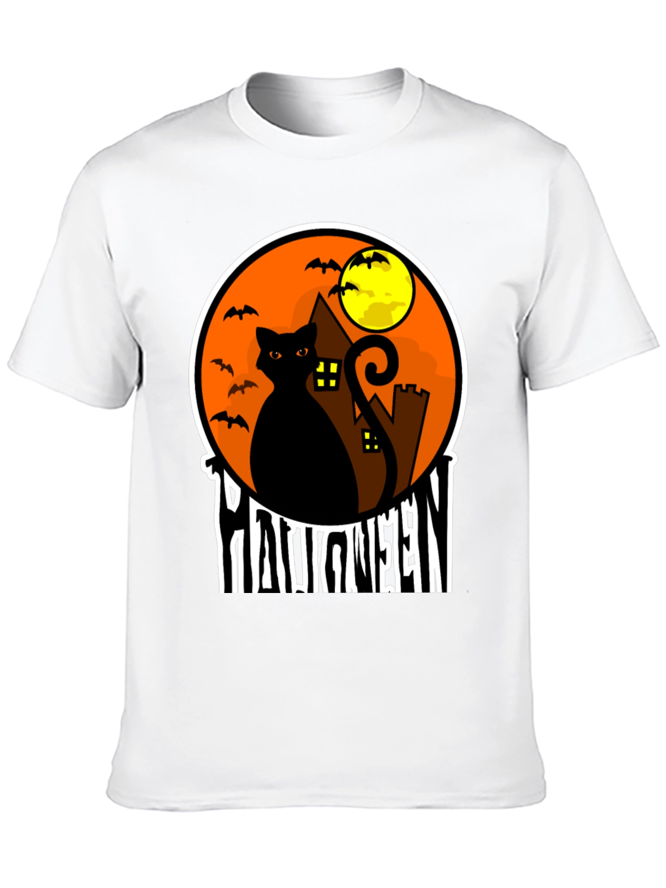 Halloween Black Cat T-Shirt