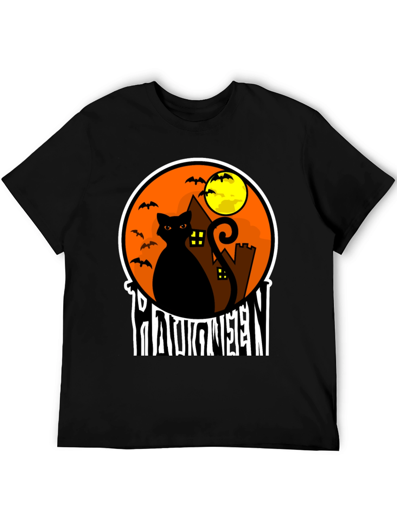 Halloween Black Cat T-Shirt