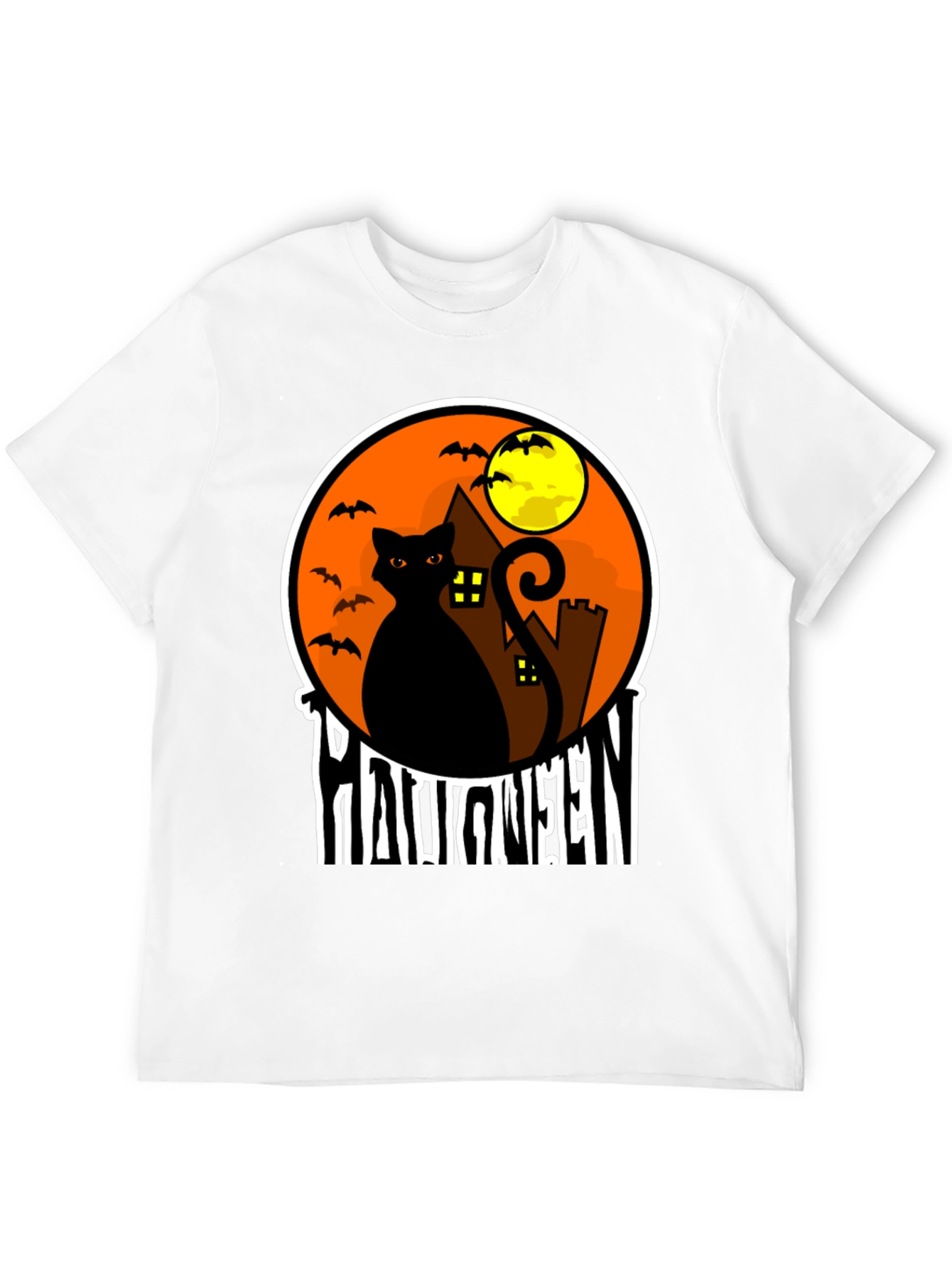 Halloween Black Cat T-Shirt