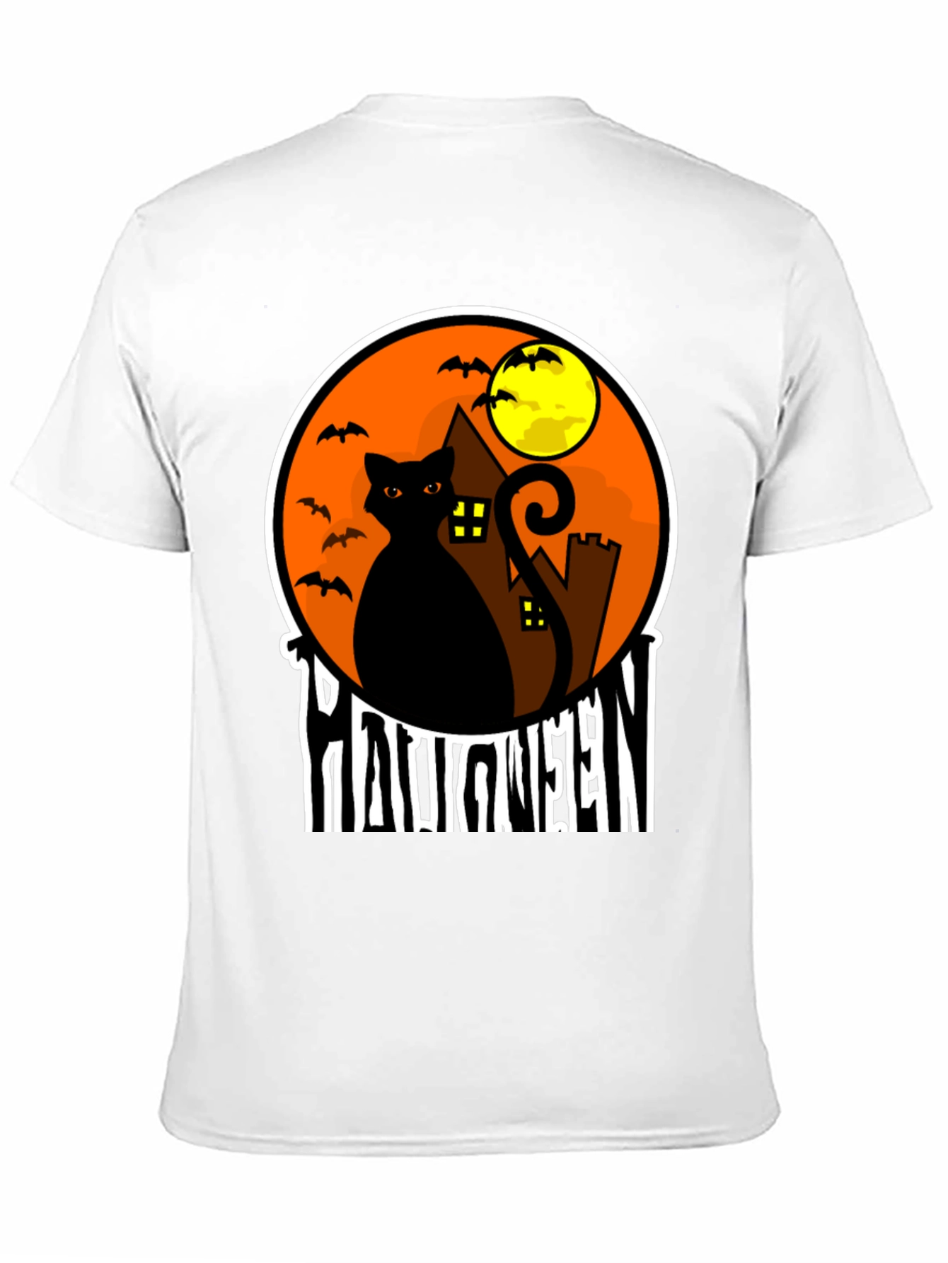 Halloween Black Cat T-Shirt