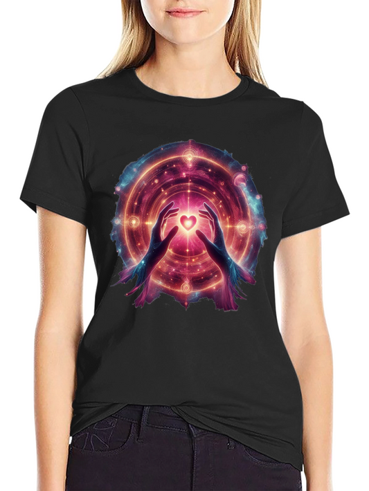 Cosmic Heart T-Shirt - Spiritual Design