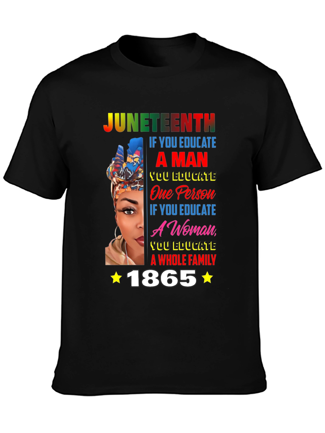 Juneteenth Educate A Woman T-Shirt