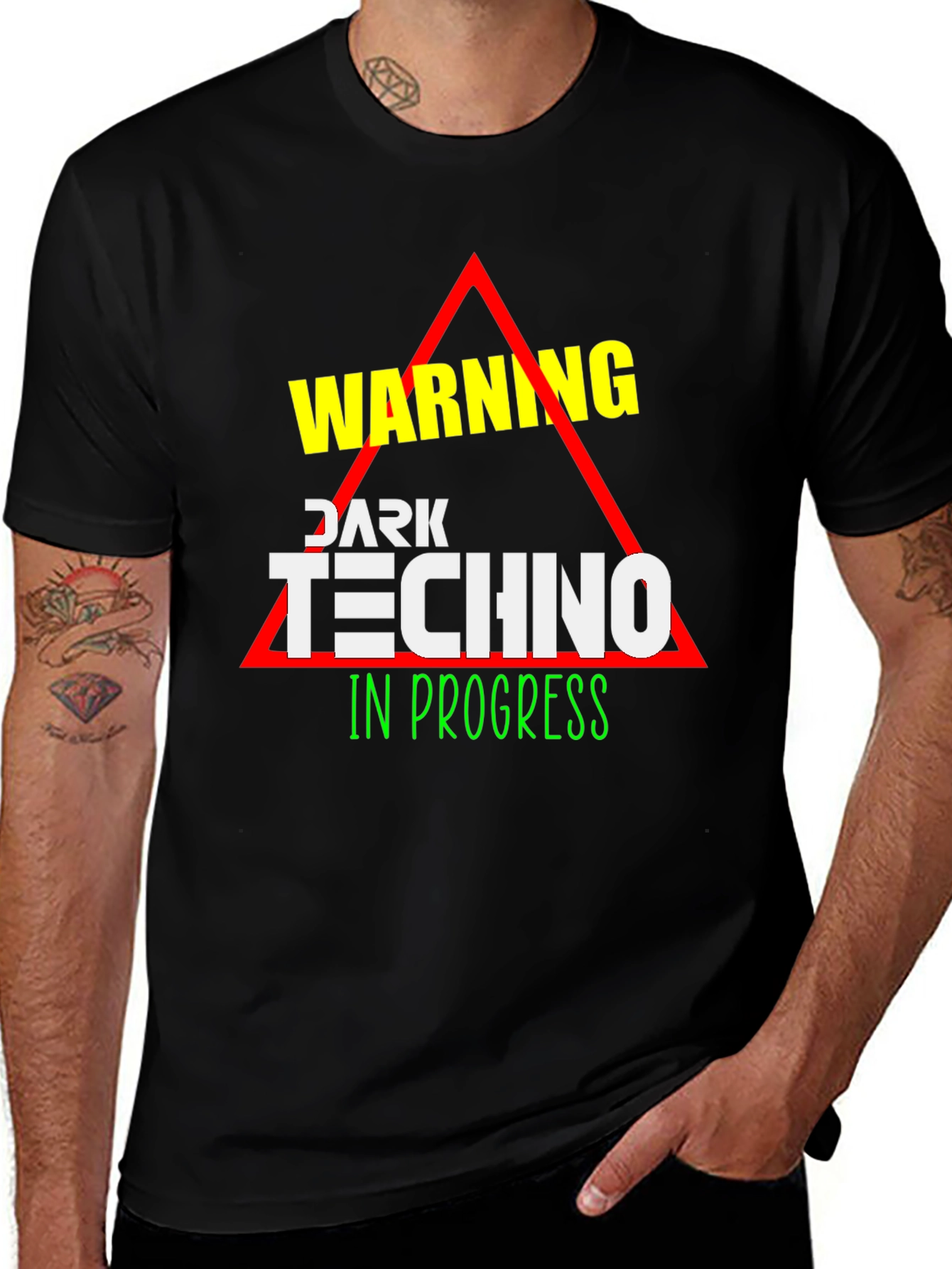 Dark Techno Warning T-Shirt