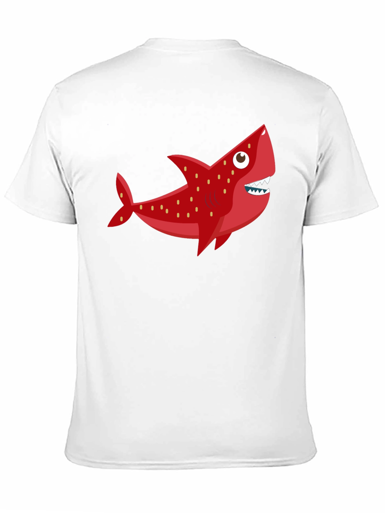 Fun Shark Graphic Tee - Black Cotton Blend