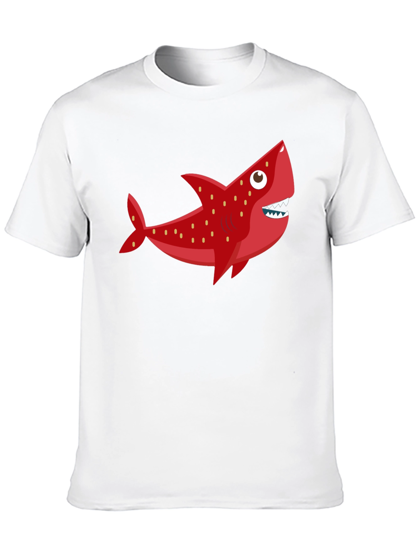 Fun Shark Graphic Tee - Black Cotton Blend