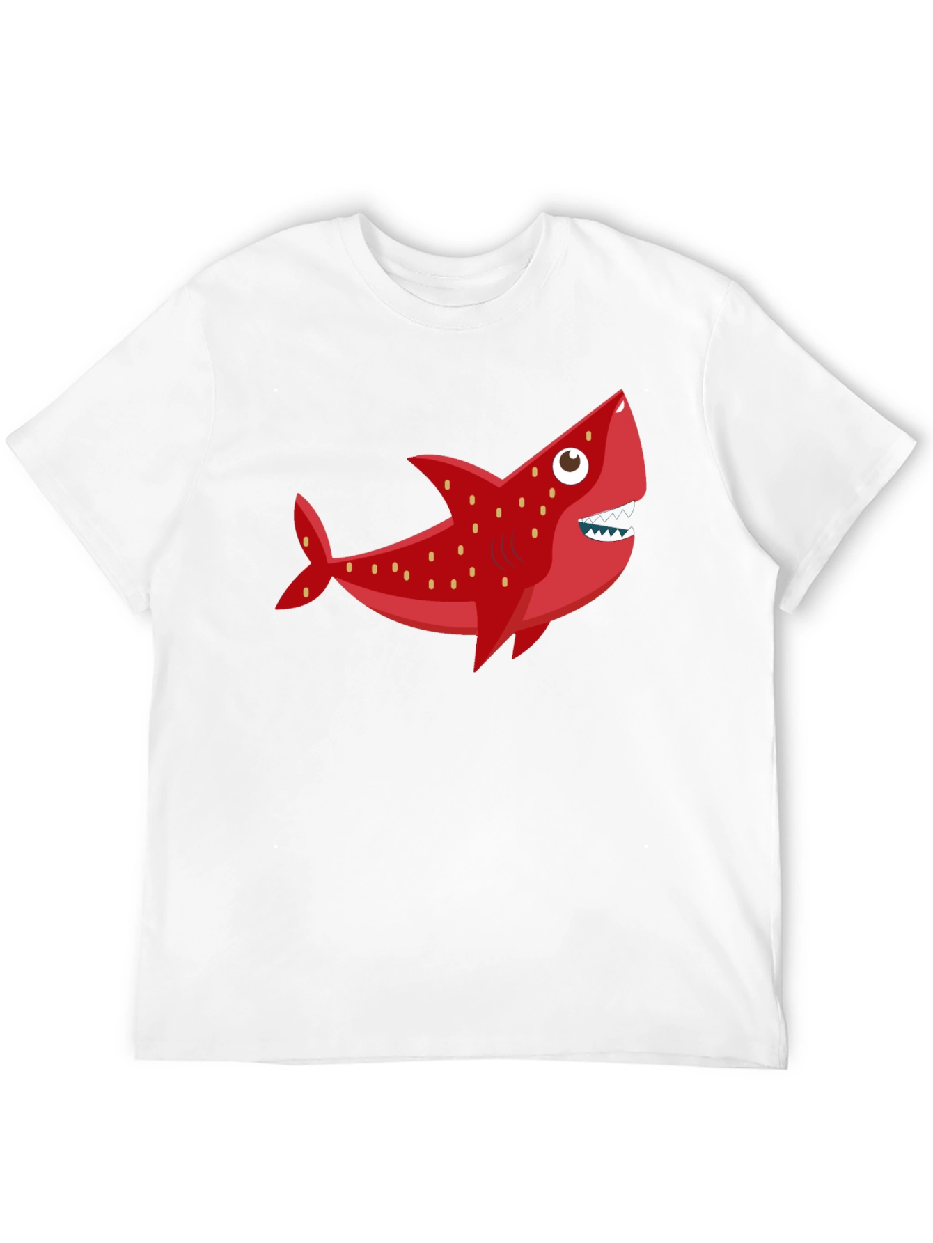Fun Shark Graphic Tee - Black Cotton Blend