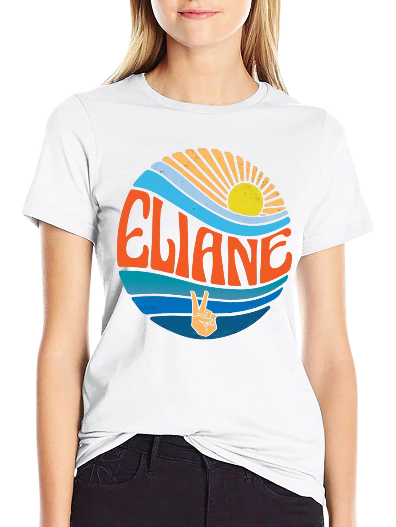 Eliane Retro Style T-Shirt