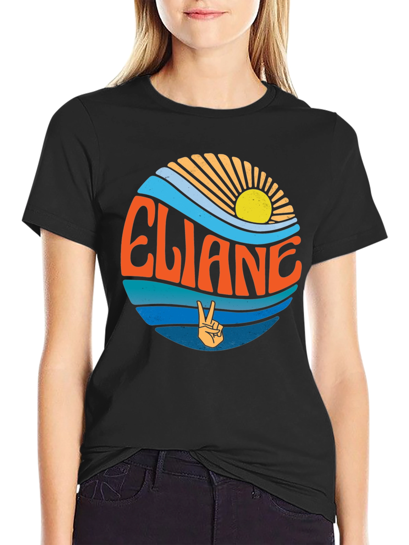 Eliane Retro Style T-Shirt