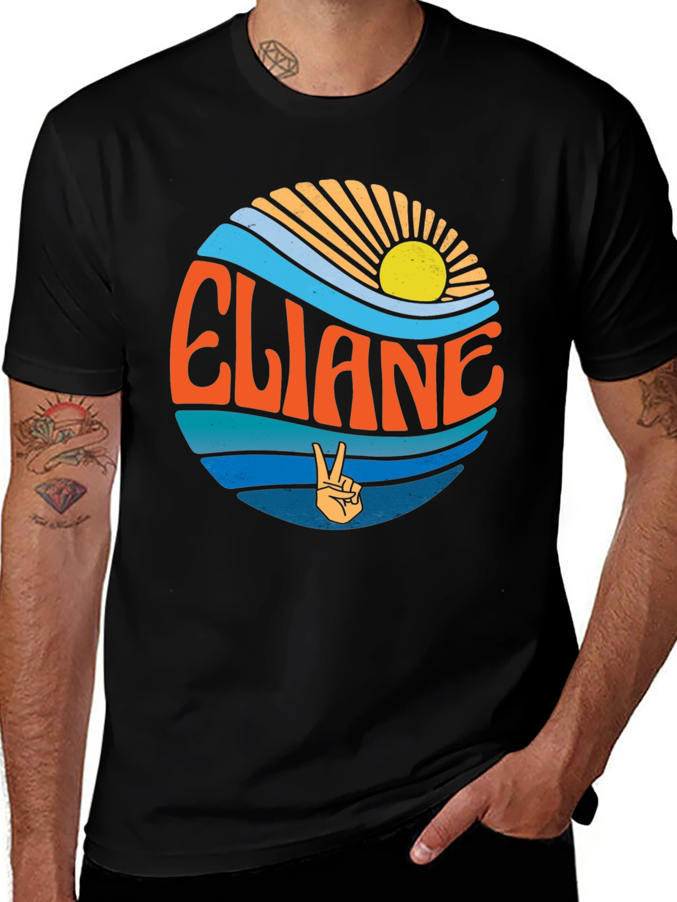 Eliane Retro Style T-Shirt