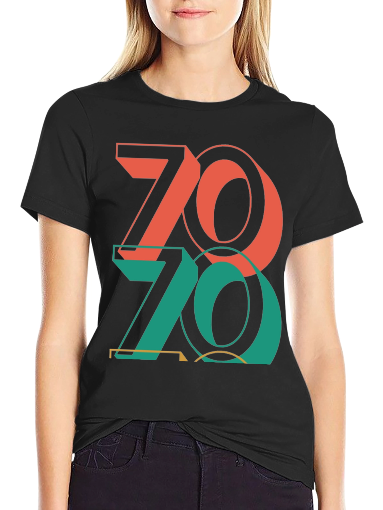 Retro 70s Graphic Print T-Shirt
