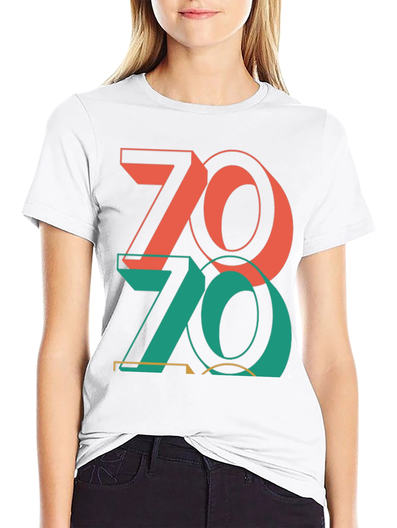 Retro 70s Graphic Print T-Shirt