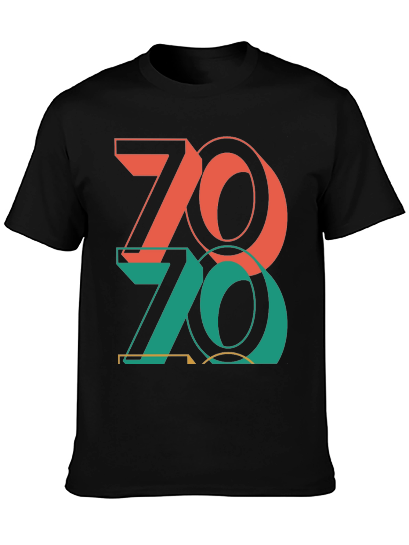 Retro 70s Graphic Print T-Shirt