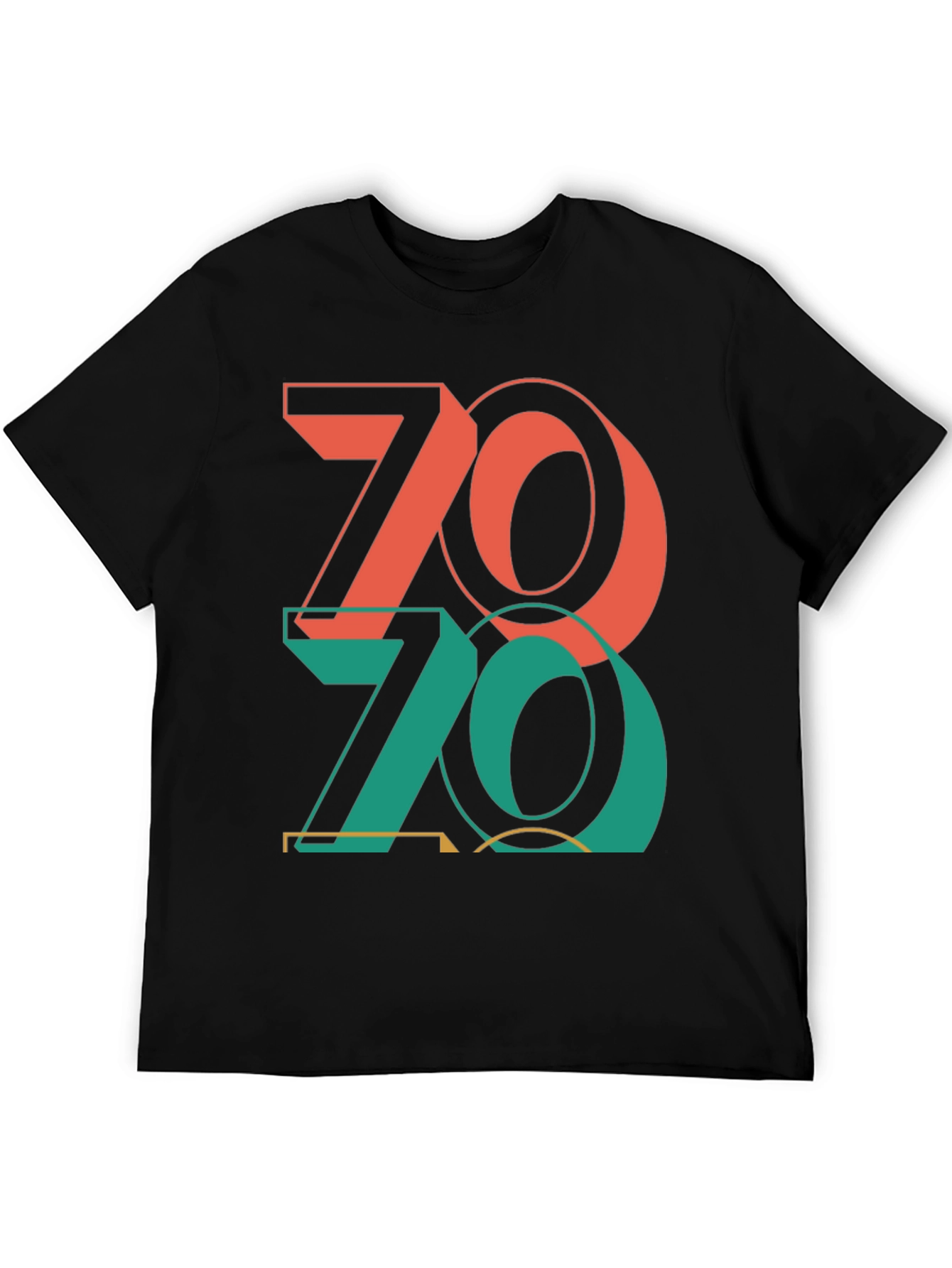 Retro 70s Graphic Print T-Shirt