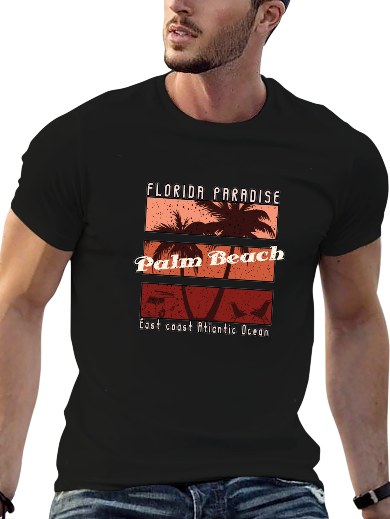 Florida Palm Beach Graphic T-Shirt