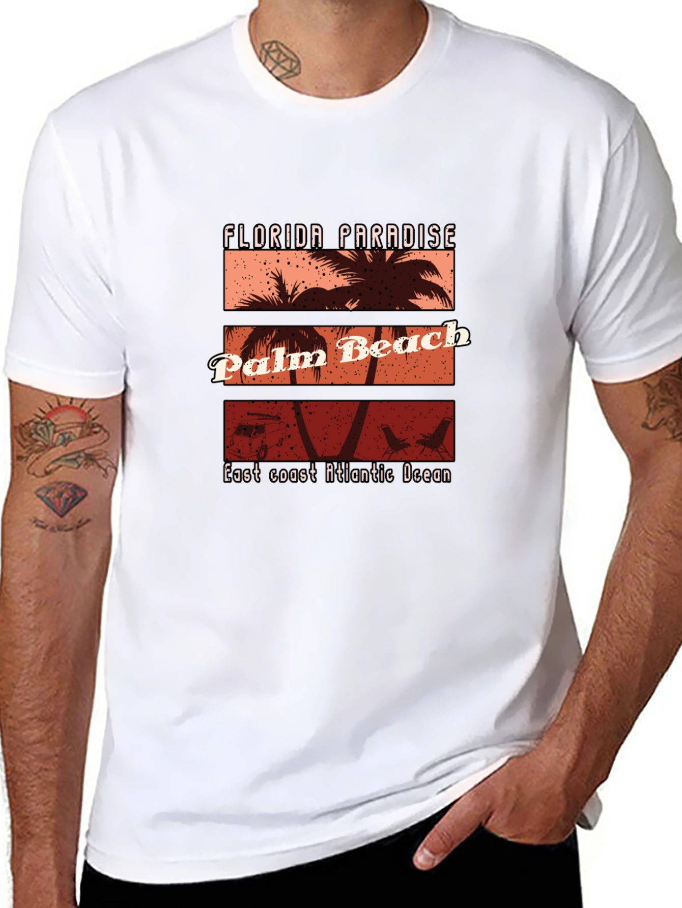 Florida Palm Beach Graphic T-Shirt