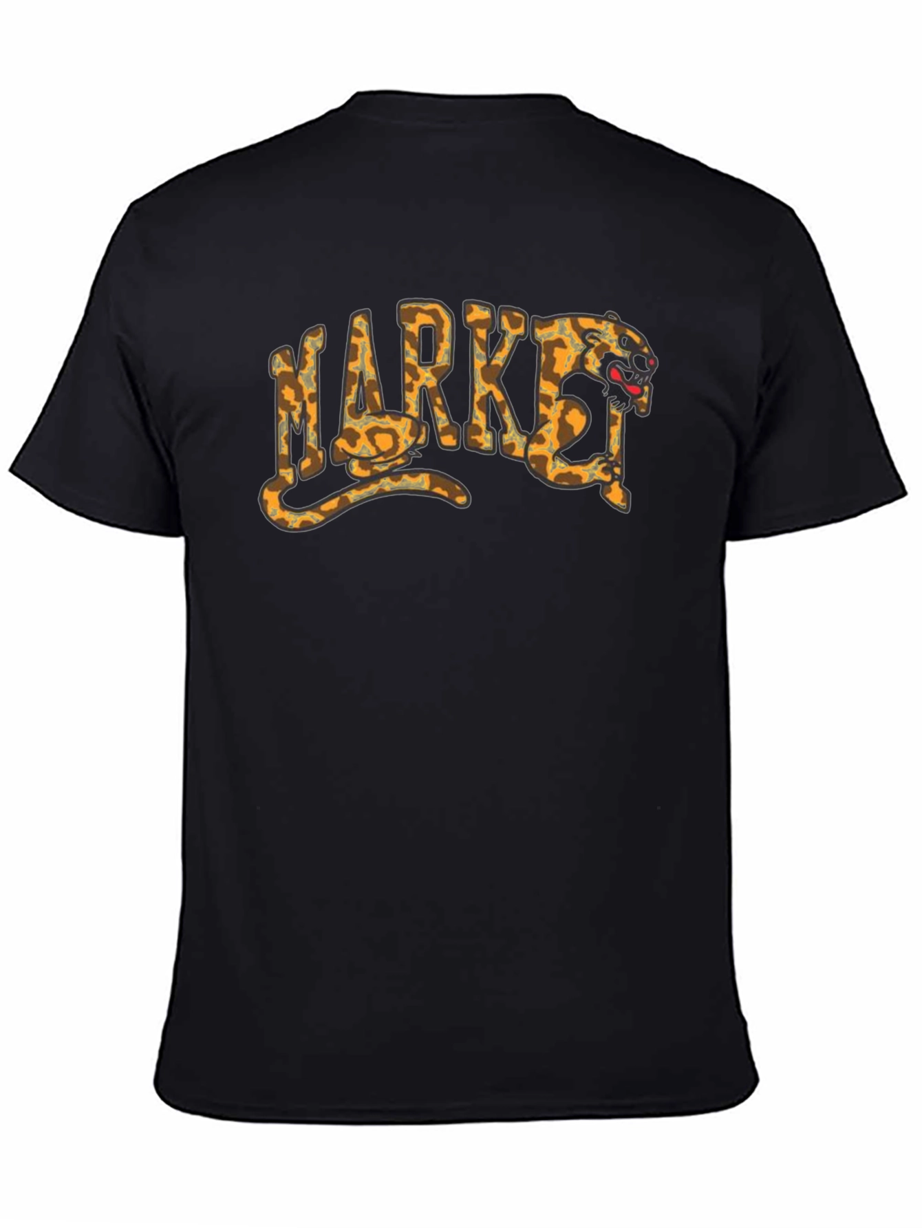 Market Snake Panther T-Shirt - Black