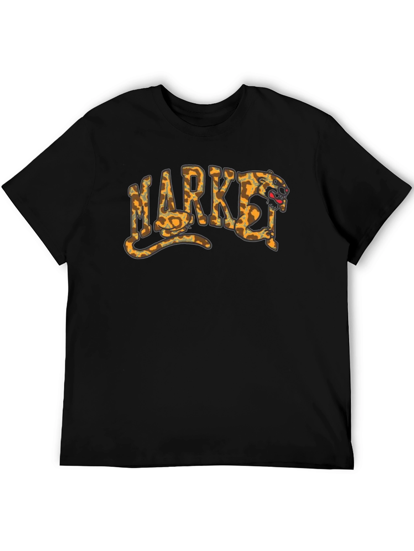 Market Snake Panther T-Shirt - Black