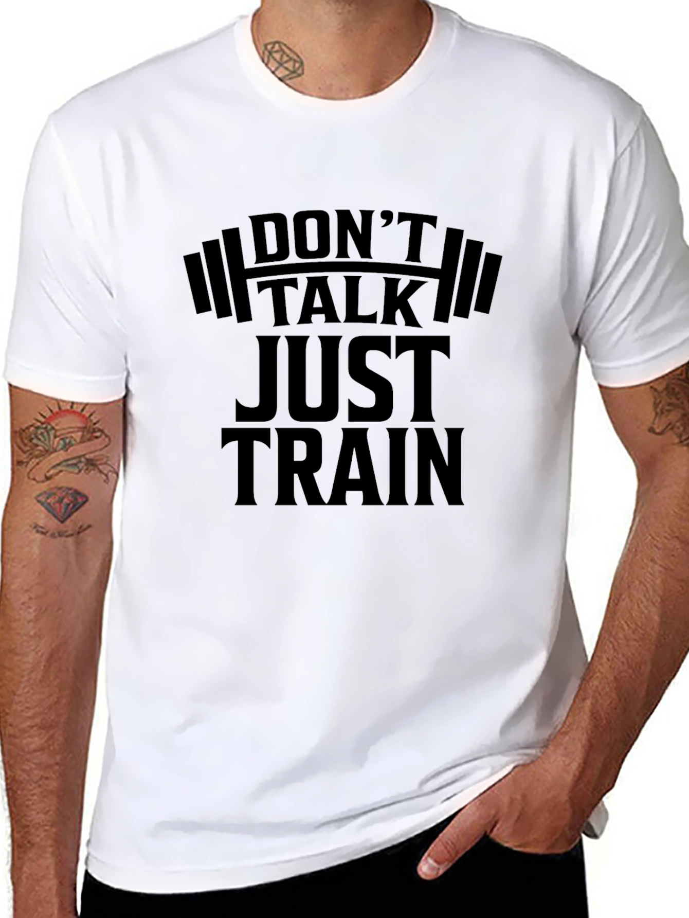 Dont Talk Just Train Black T-Shirt