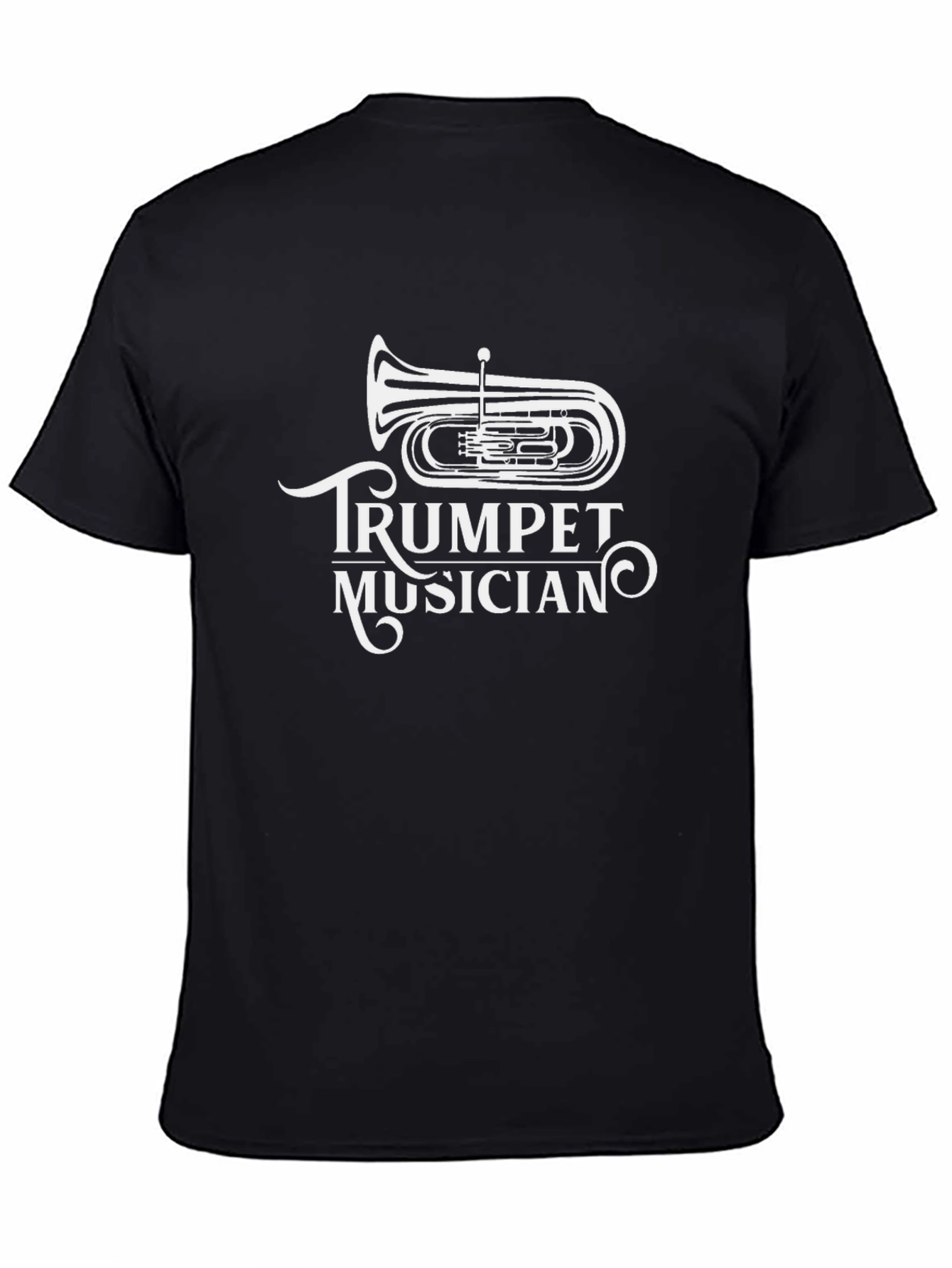 Trumpet Musician Black T-Shirt - Music Lover Tee