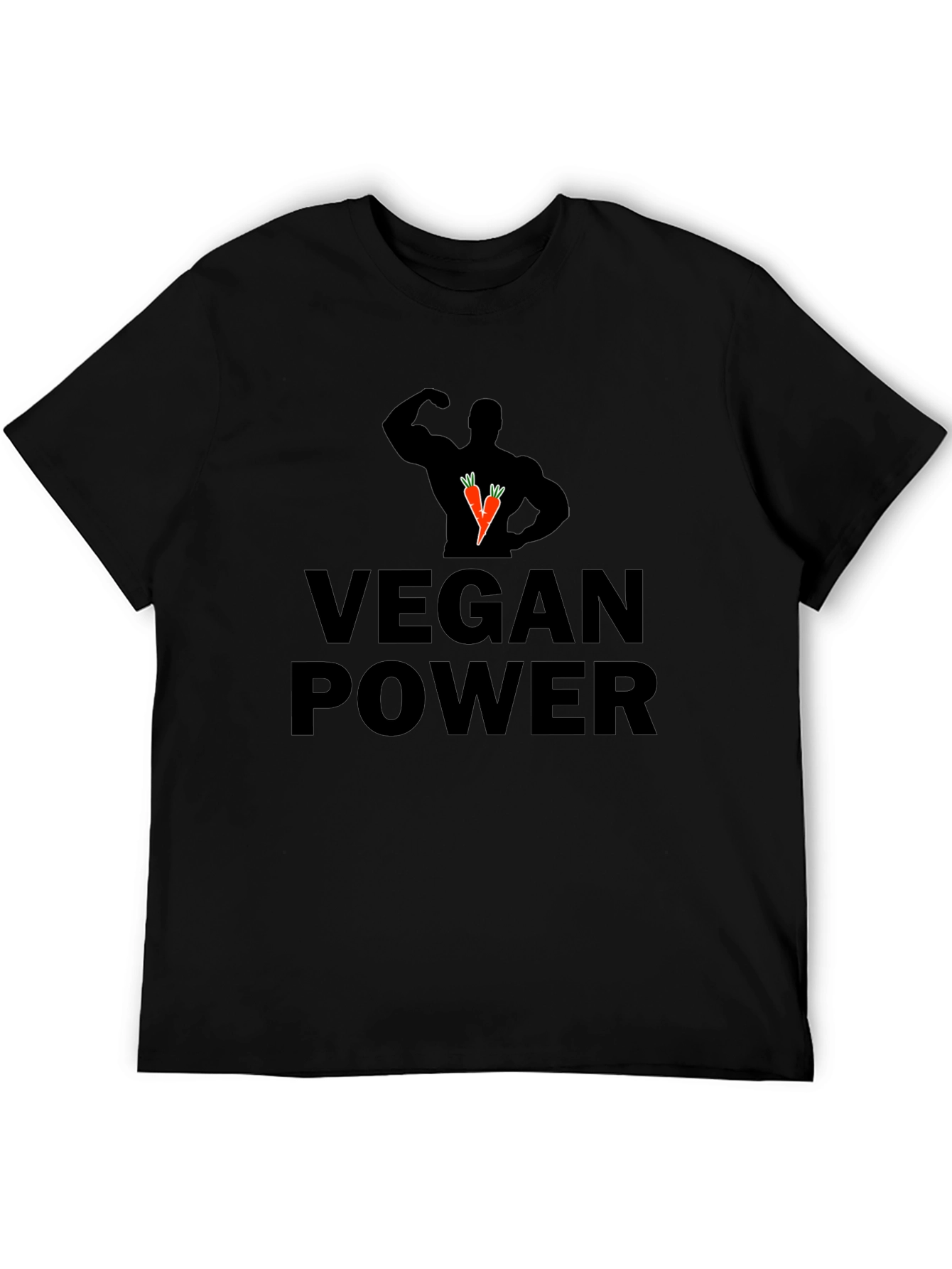 Vegan Power Graphic Tee - Black