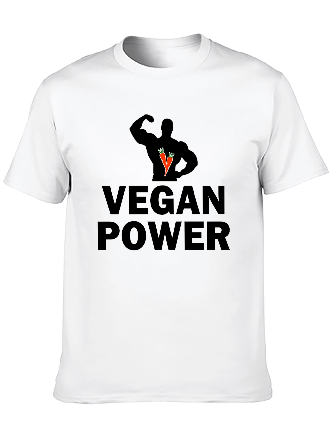 Vegan Power Graphic Tee - Black