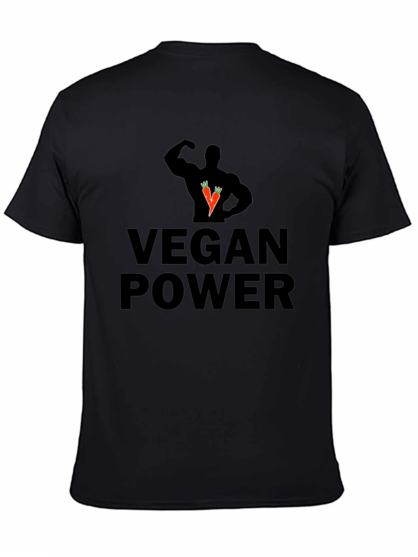 Vegan Power Graphic Tee - Black
