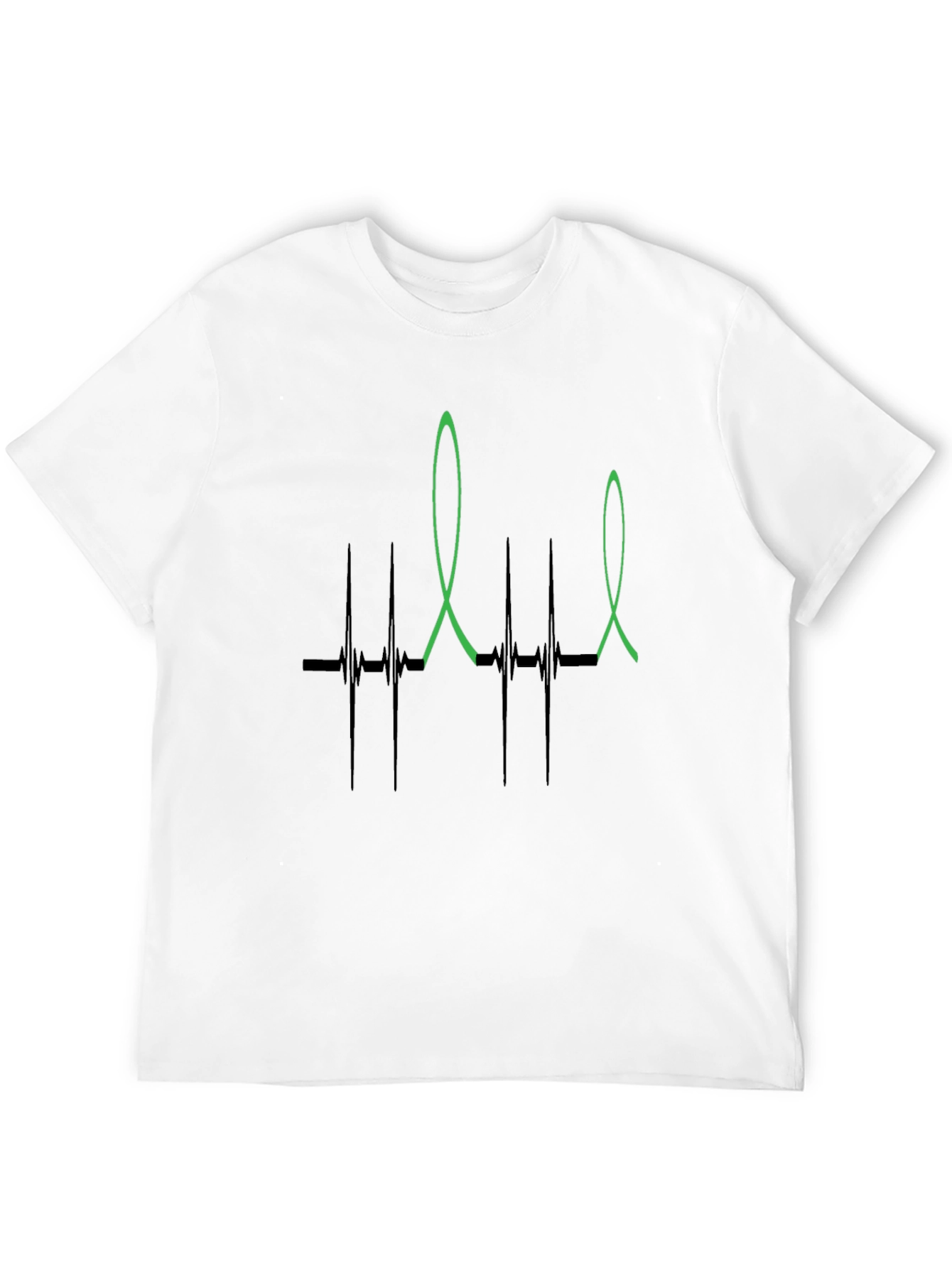 Heartbeat Ribbon Graphic T-Shirt
