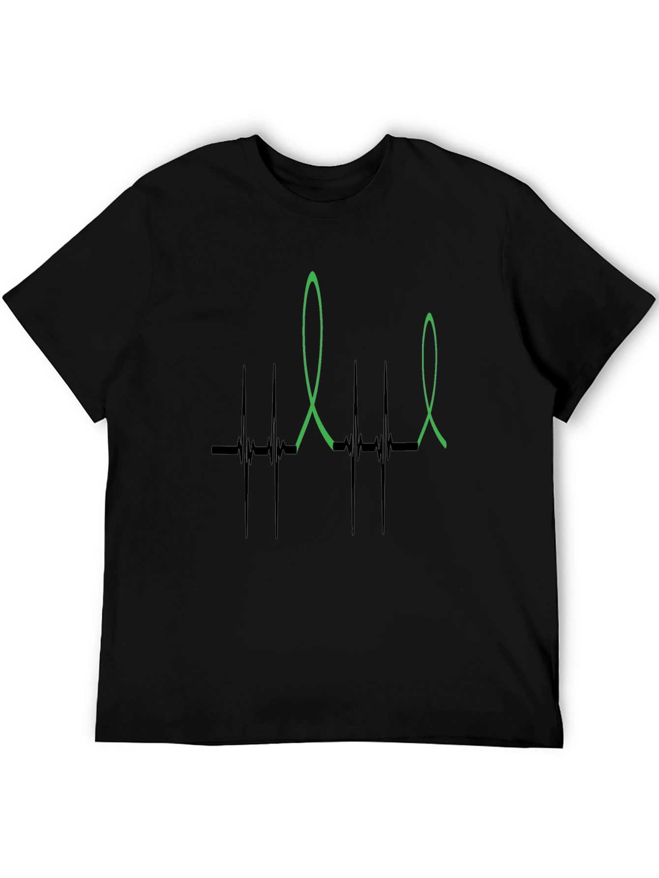 Heartbeat Ribbon Graphic T-Shirt