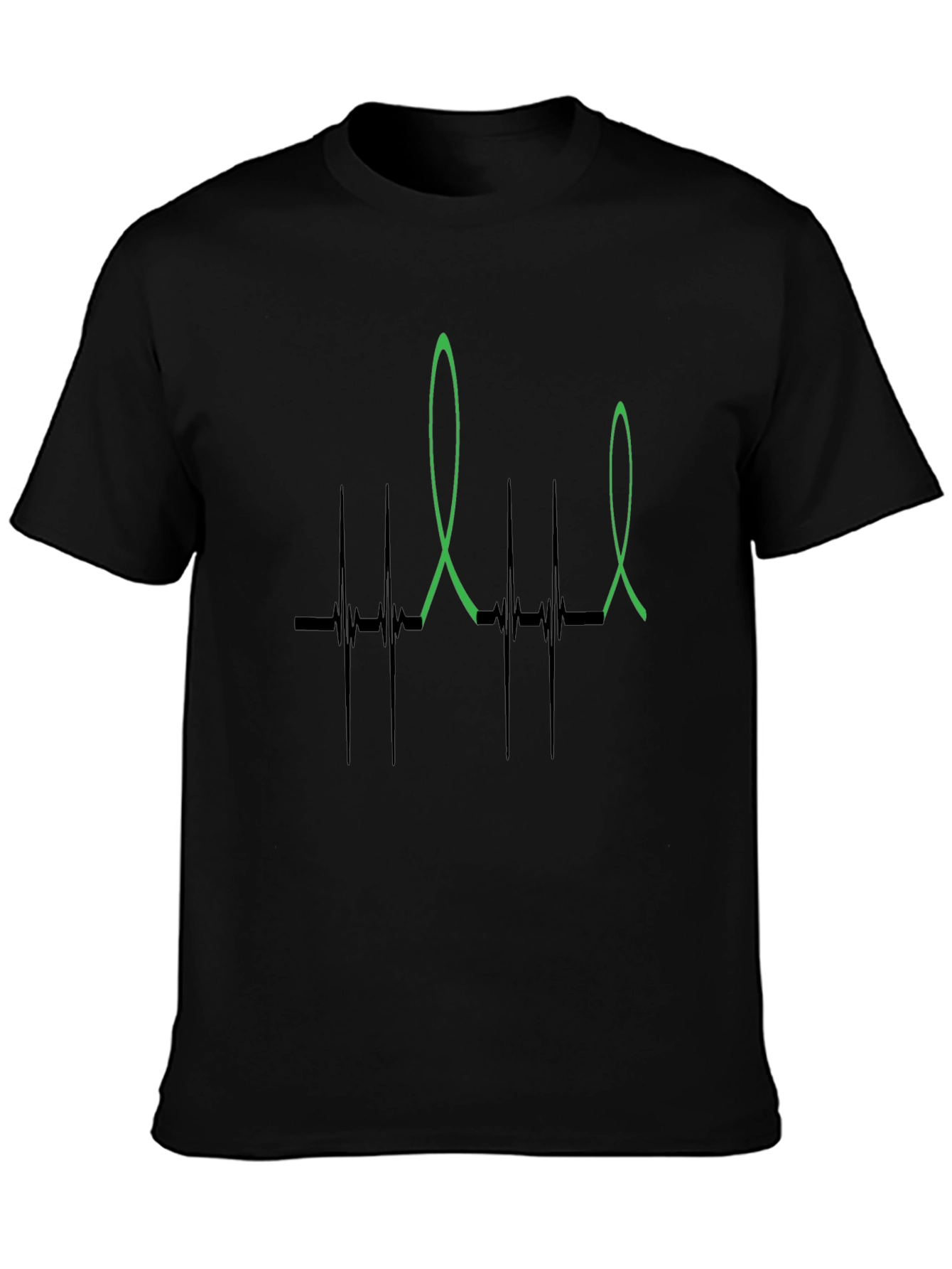 Heartbeat Ribbon Graphic T-Shirt
