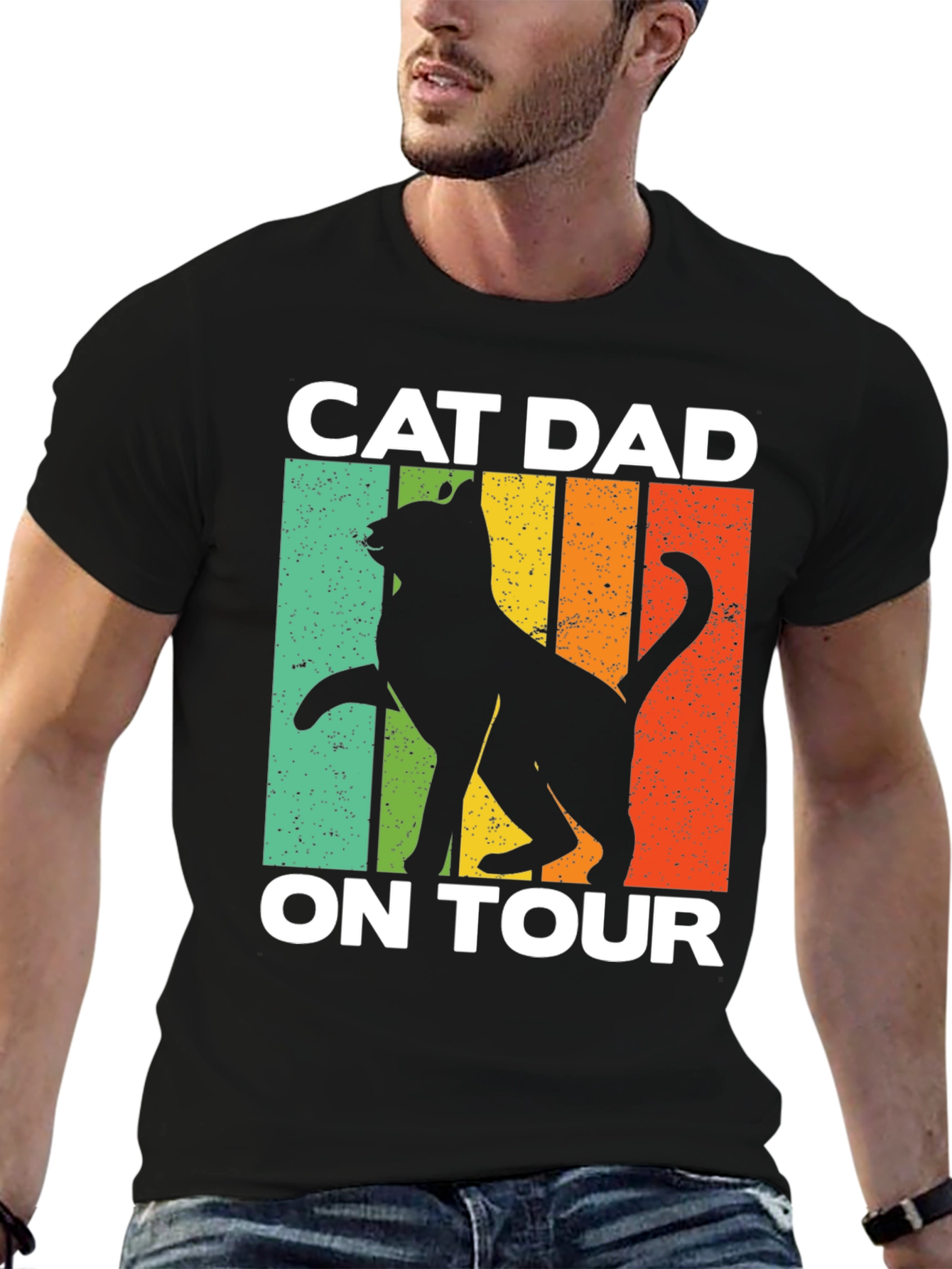 Cat Dad On Tour Graphic Tee