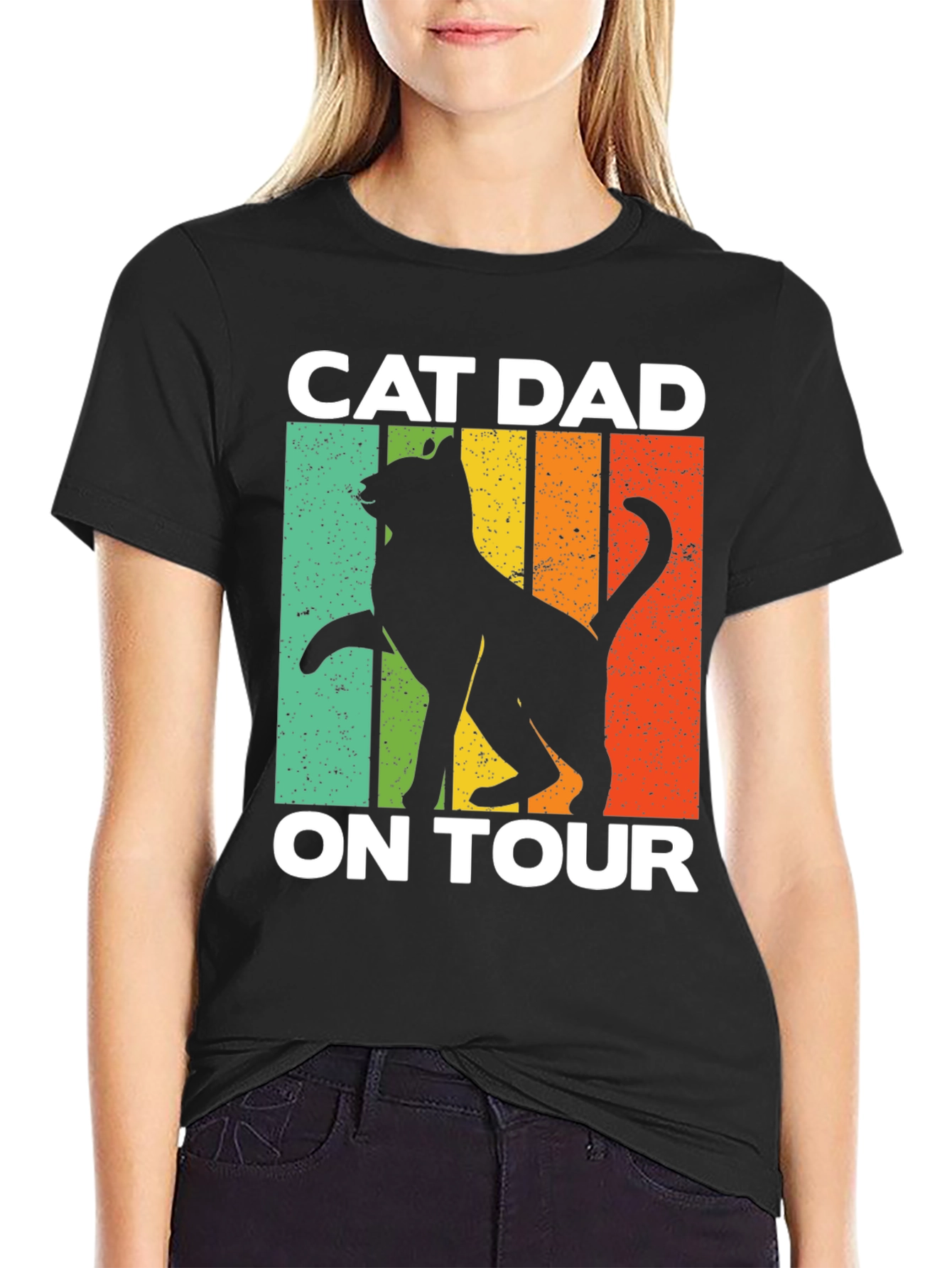 Cat Dad On Tour Graphic Tee