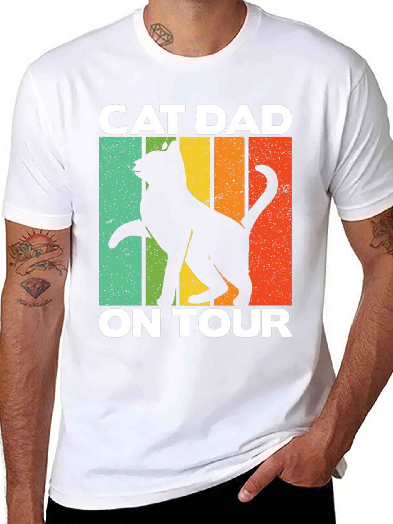 Cat Dad On Tour Graphic Tee