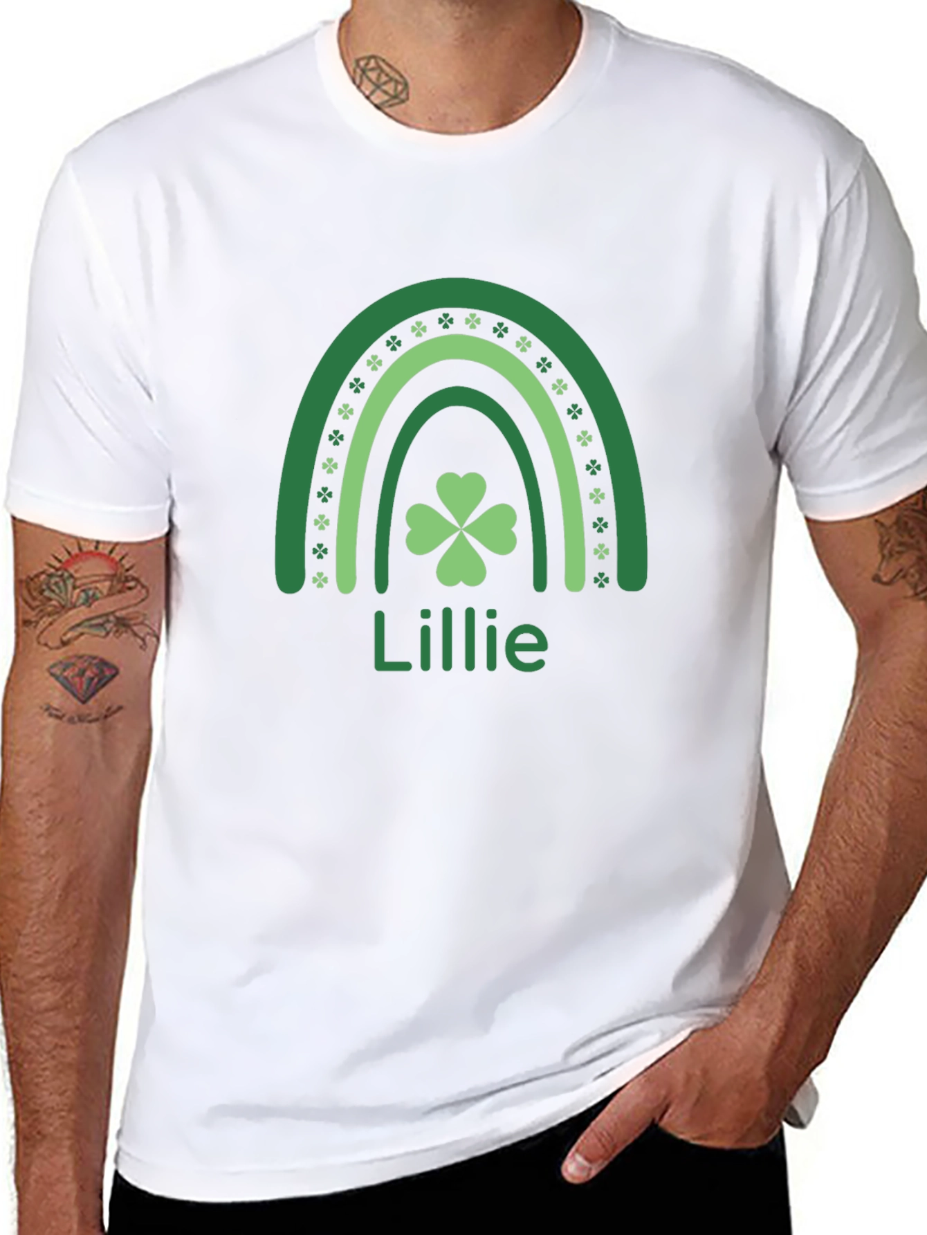 St. Patricks Day Rainbow Personalized T-Shirt