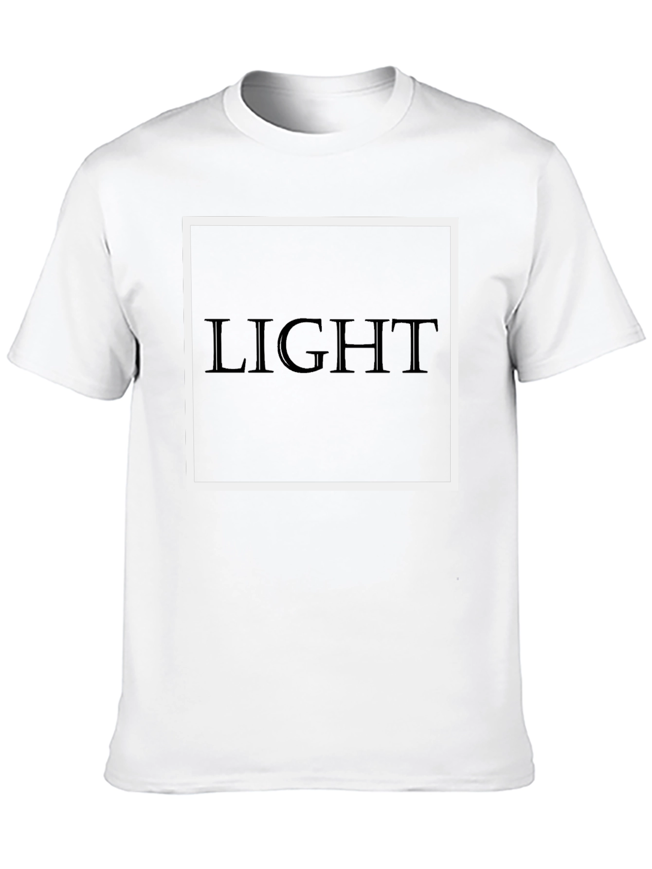 Mens LIGHT Graphic Tee - Black
