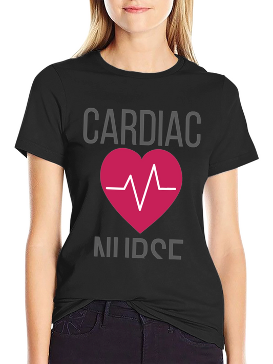 Cardiac Nurse T-Shirt - Heartbeat Design