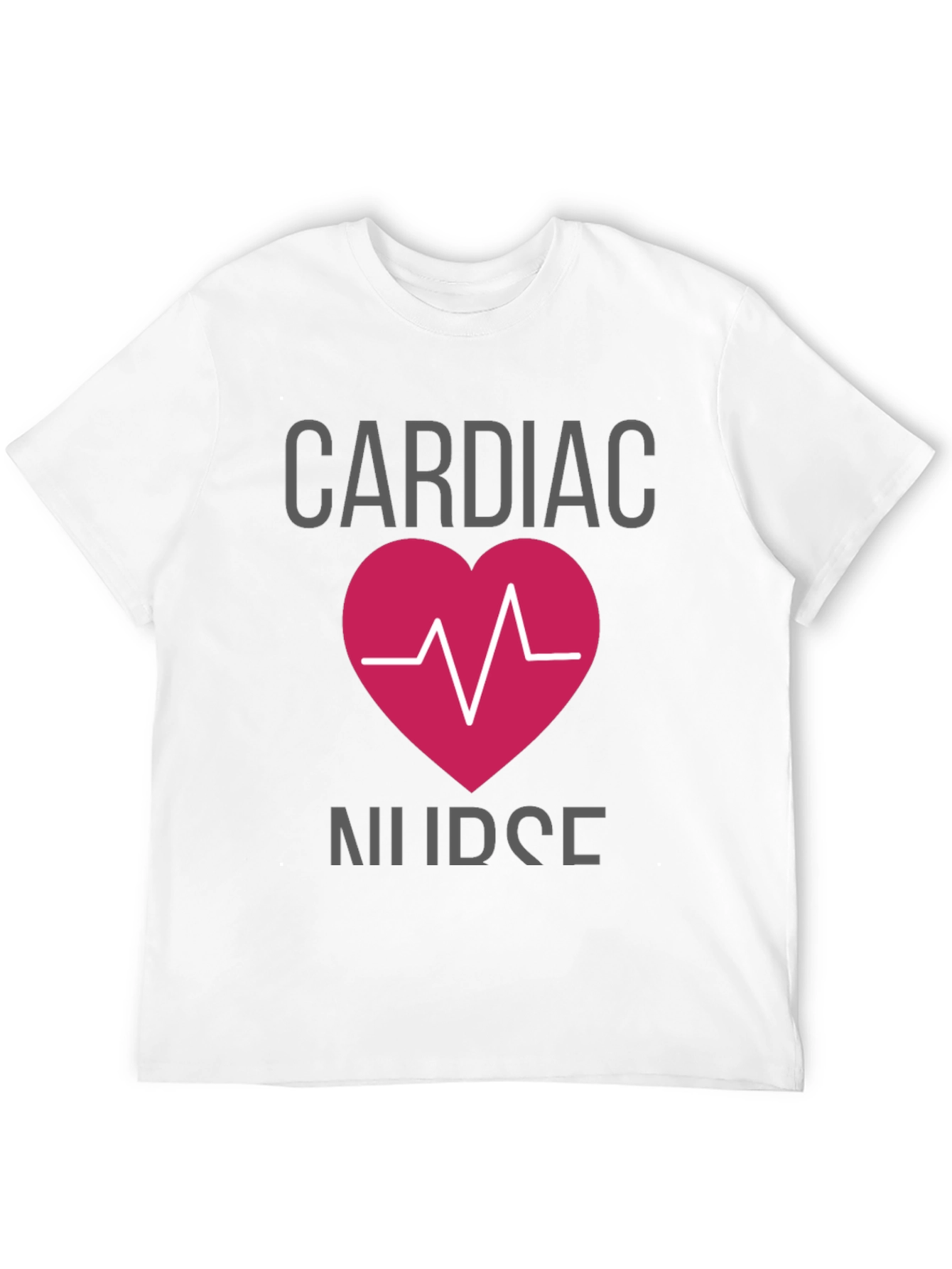 Cardiac Nurse T-Shirt - Heartbeat Design