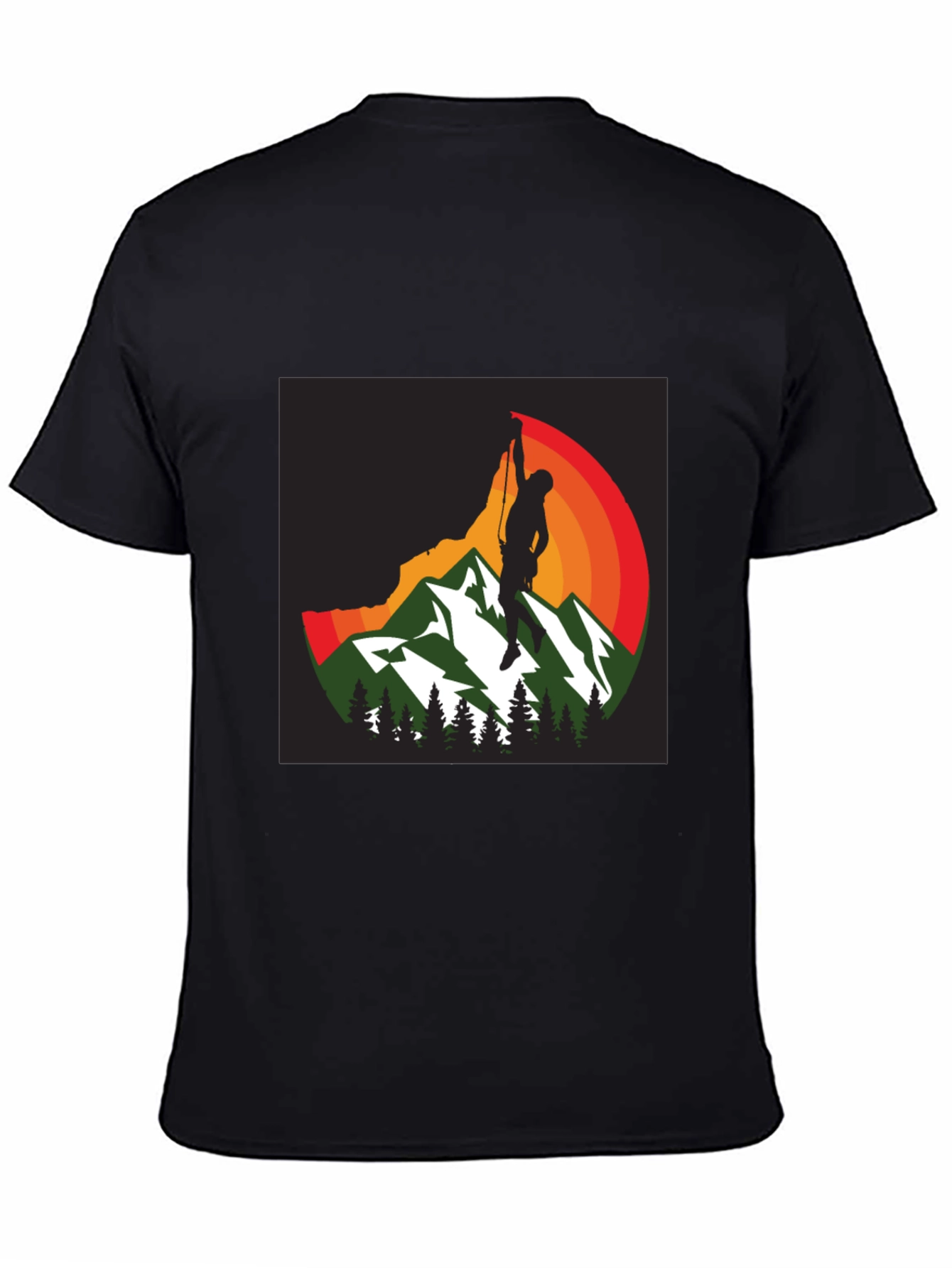 Rock Climbing Mountainscape Graphic Tee