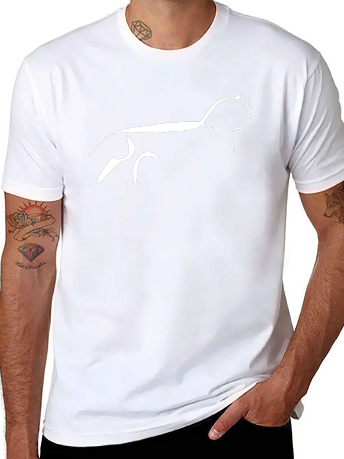 Cave Art Horse T-Shirt - Stylish Graphic Tee