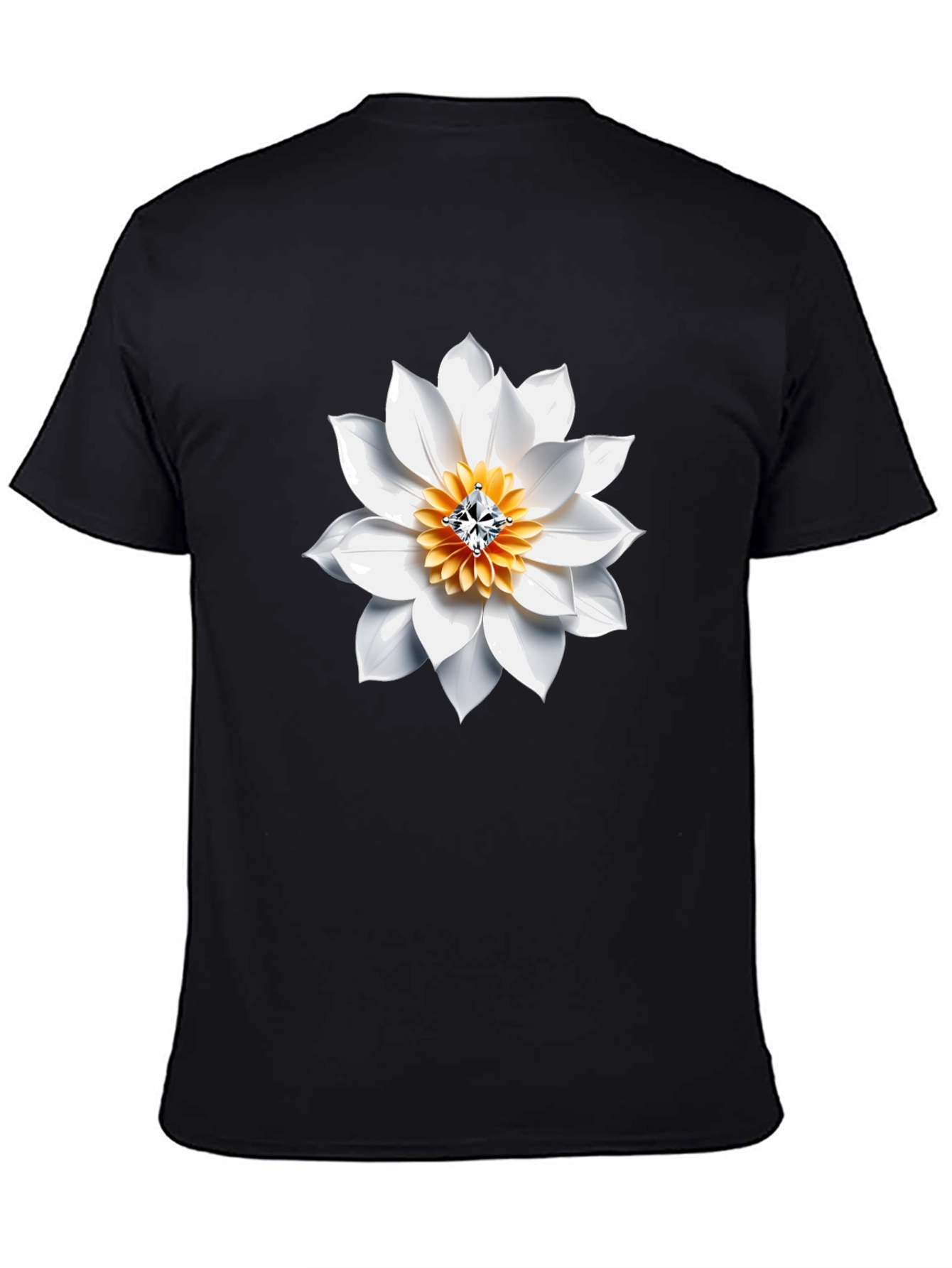 Floral Jewel Tee - Modern Mens Graphic T-Shirt