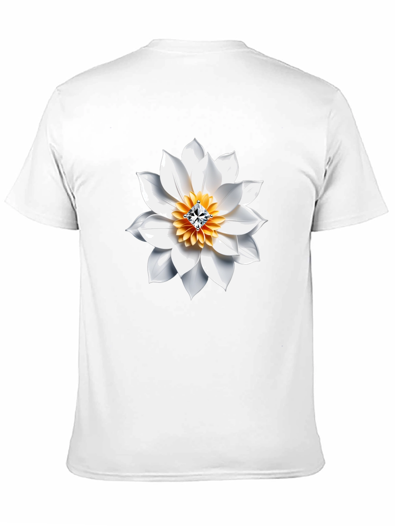Floral Jewel Tee - Modern Mens Graphic T-Shirt