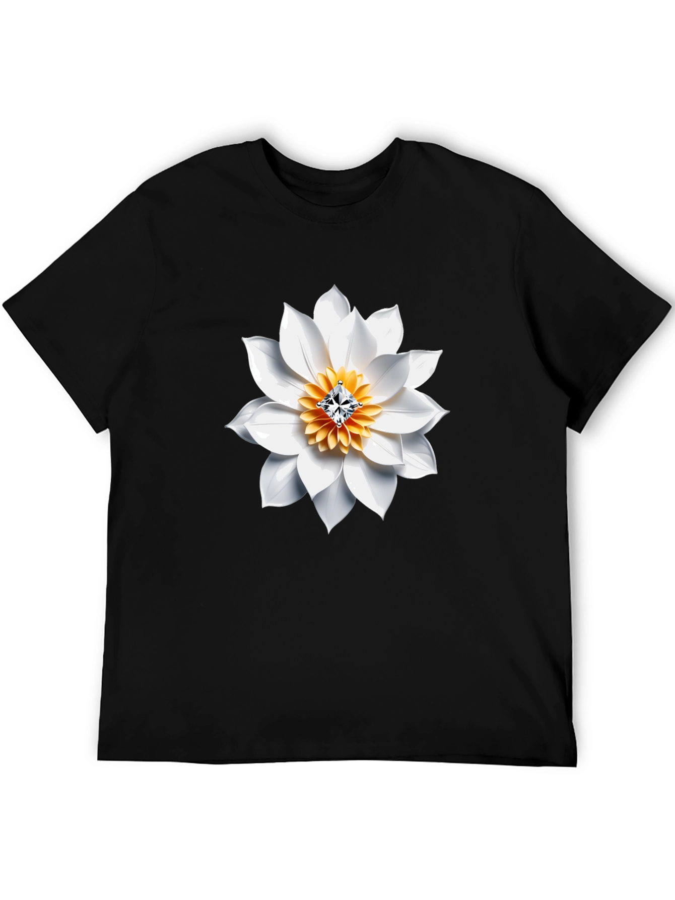Floral Jewel Tee - Modern Mens Graphic T-Shirt