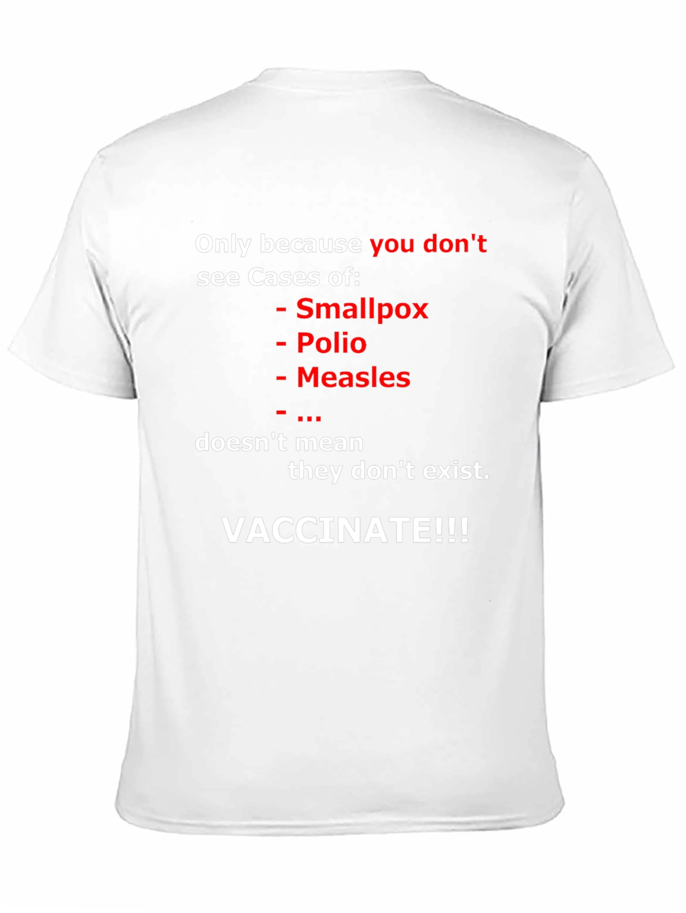 Vaccinate T-Shirt: Prevent Disease