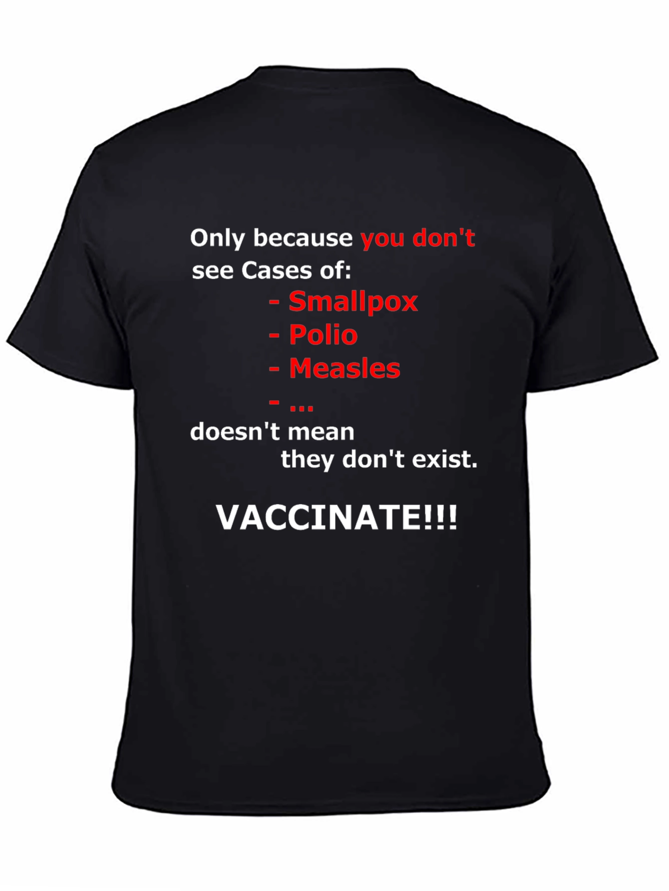 Vaccinate T-Shirt: Prevent Disease