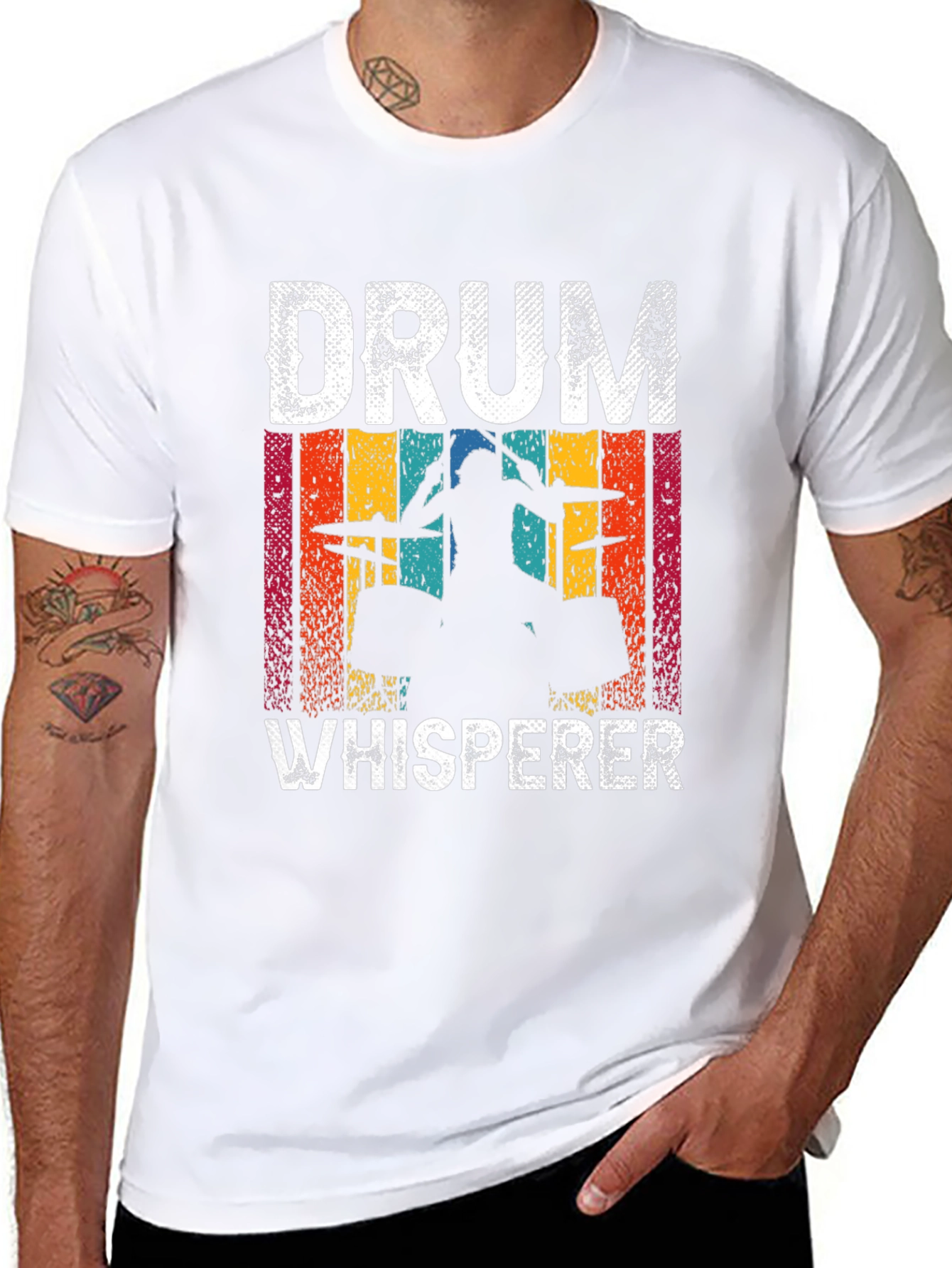 Drum Whisperer Graphic Tee - Music Lover Shirt