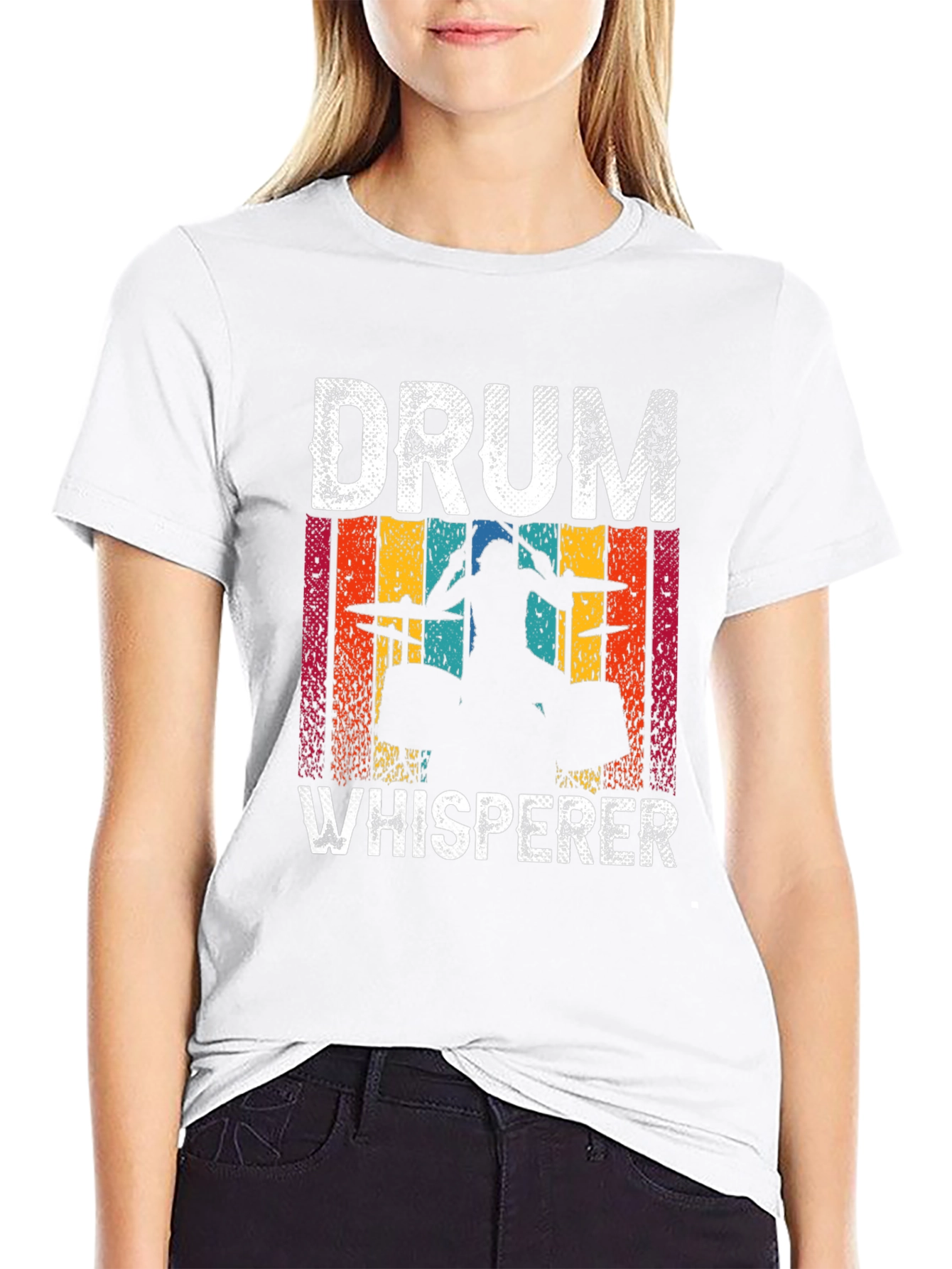 Drum Whisperer Graphic Tee - Music Lover Shirt