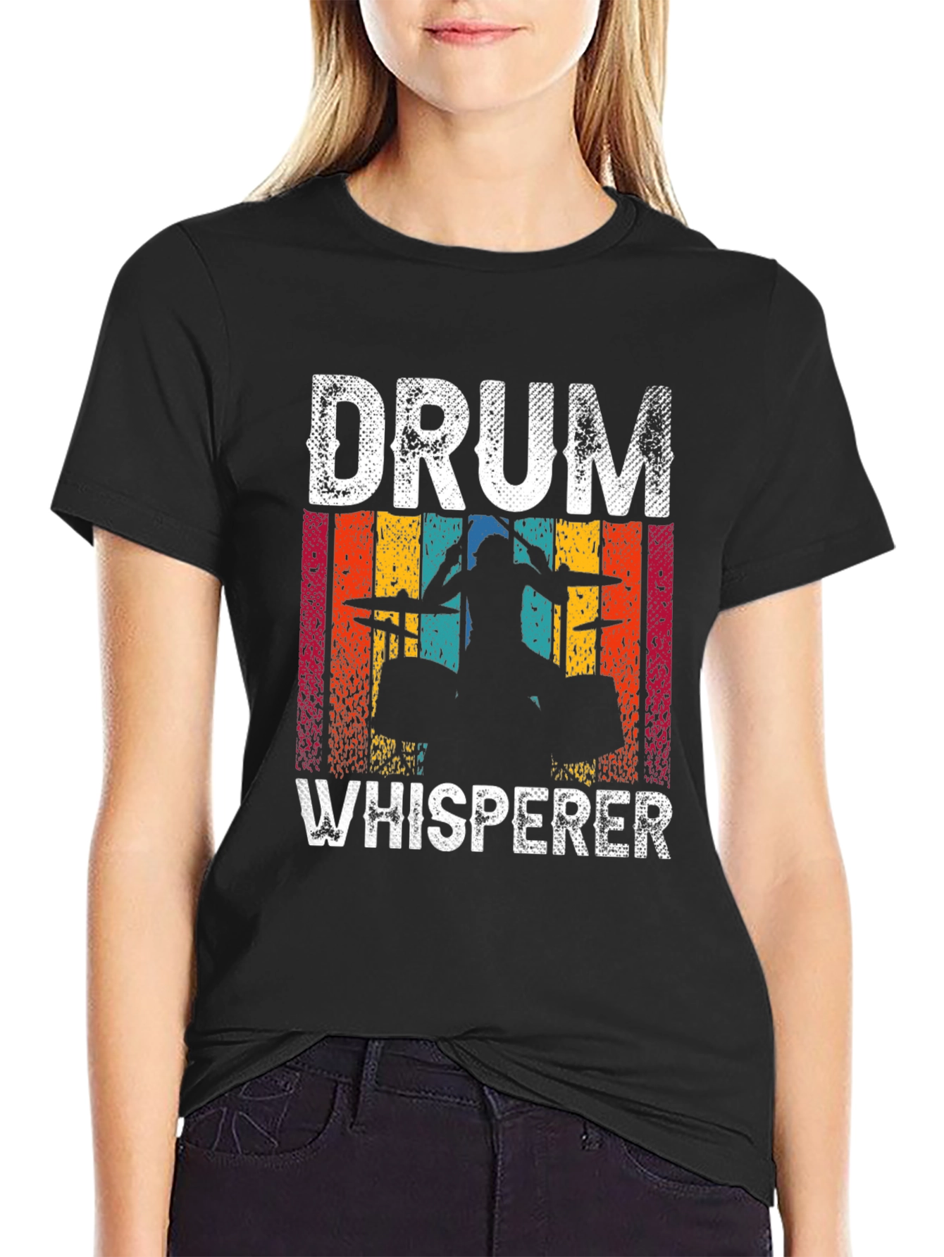 Drum Whisperer Graphic Tee - Music Lover Shirt